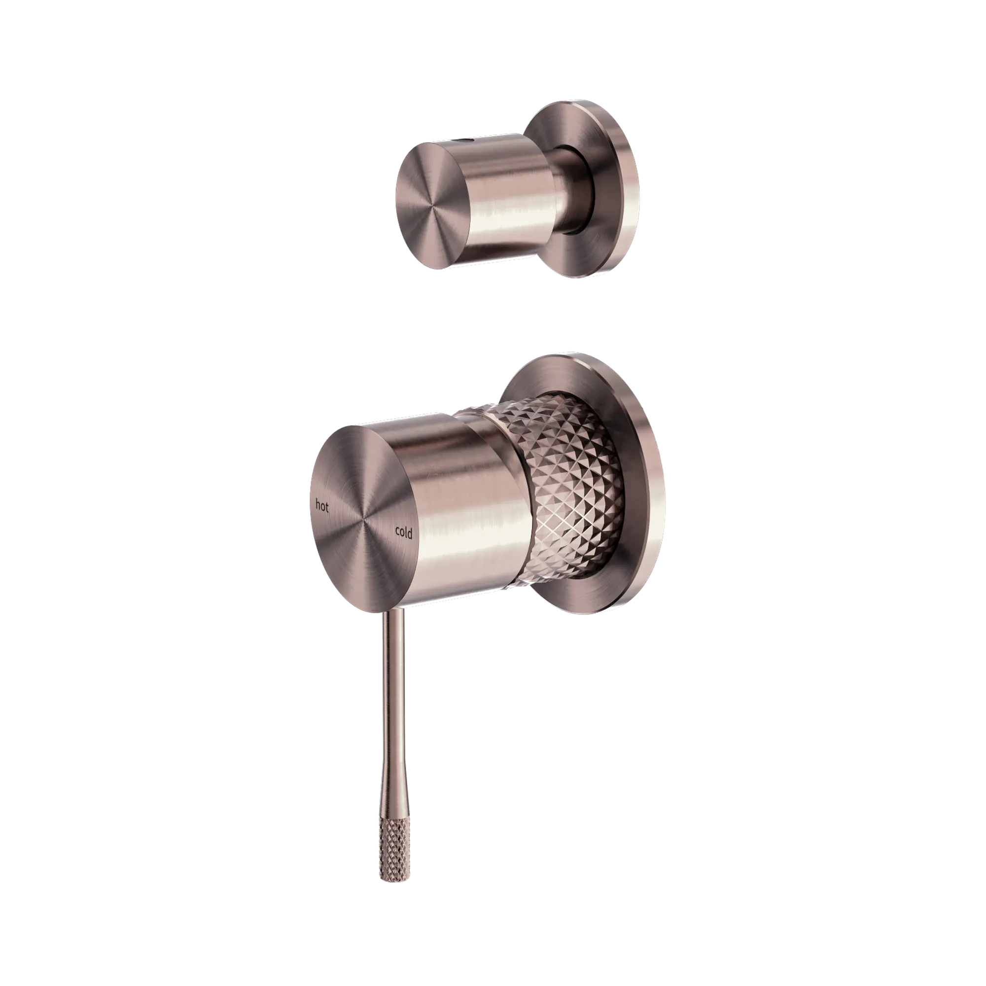 NR251909e BZ Opal Shower Mixer With Divertor Separate Plate Brushed Bronze image 1