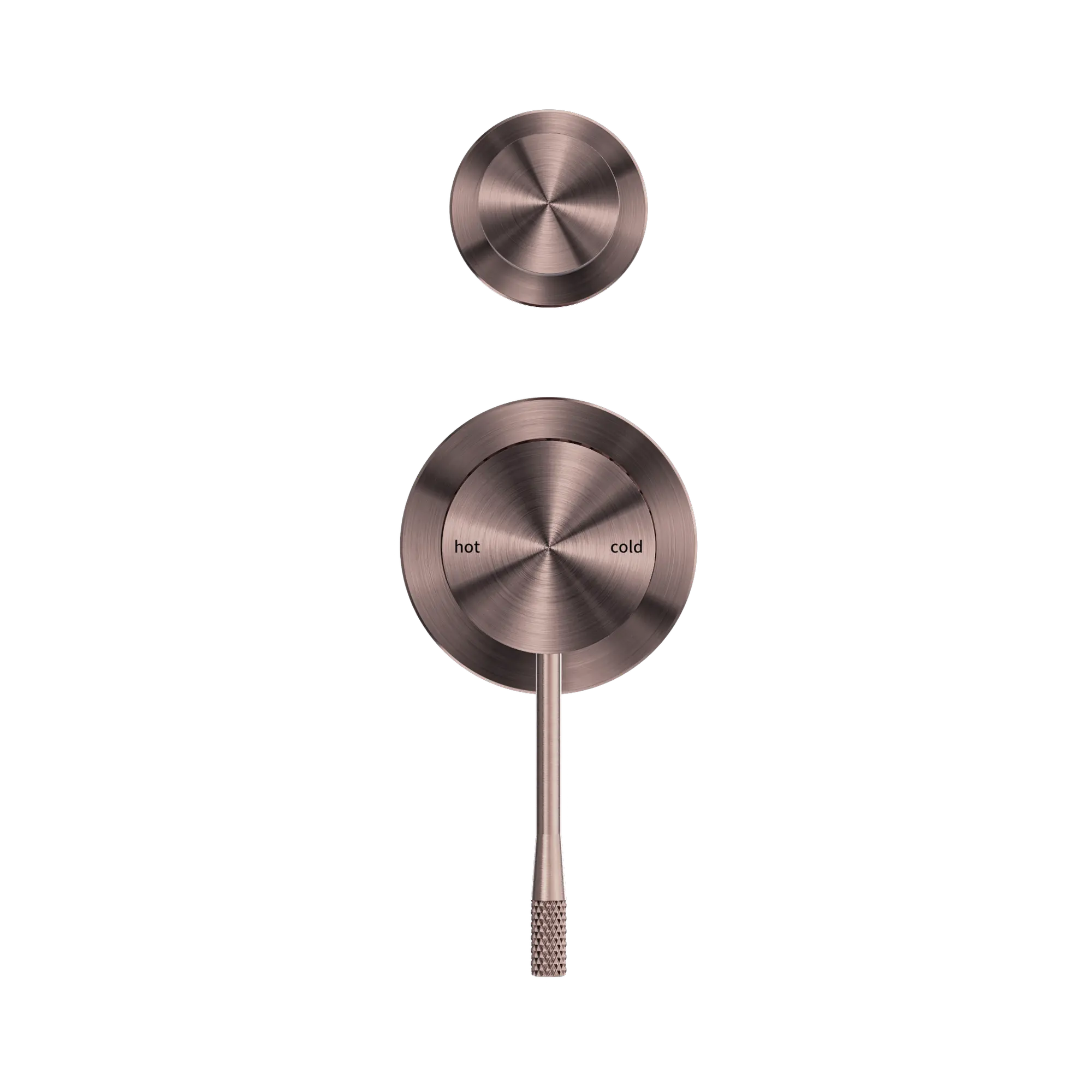 NR251909e BZ Opal Shower Mixer With Divertor Separate Plate Brushed Bronze image 2