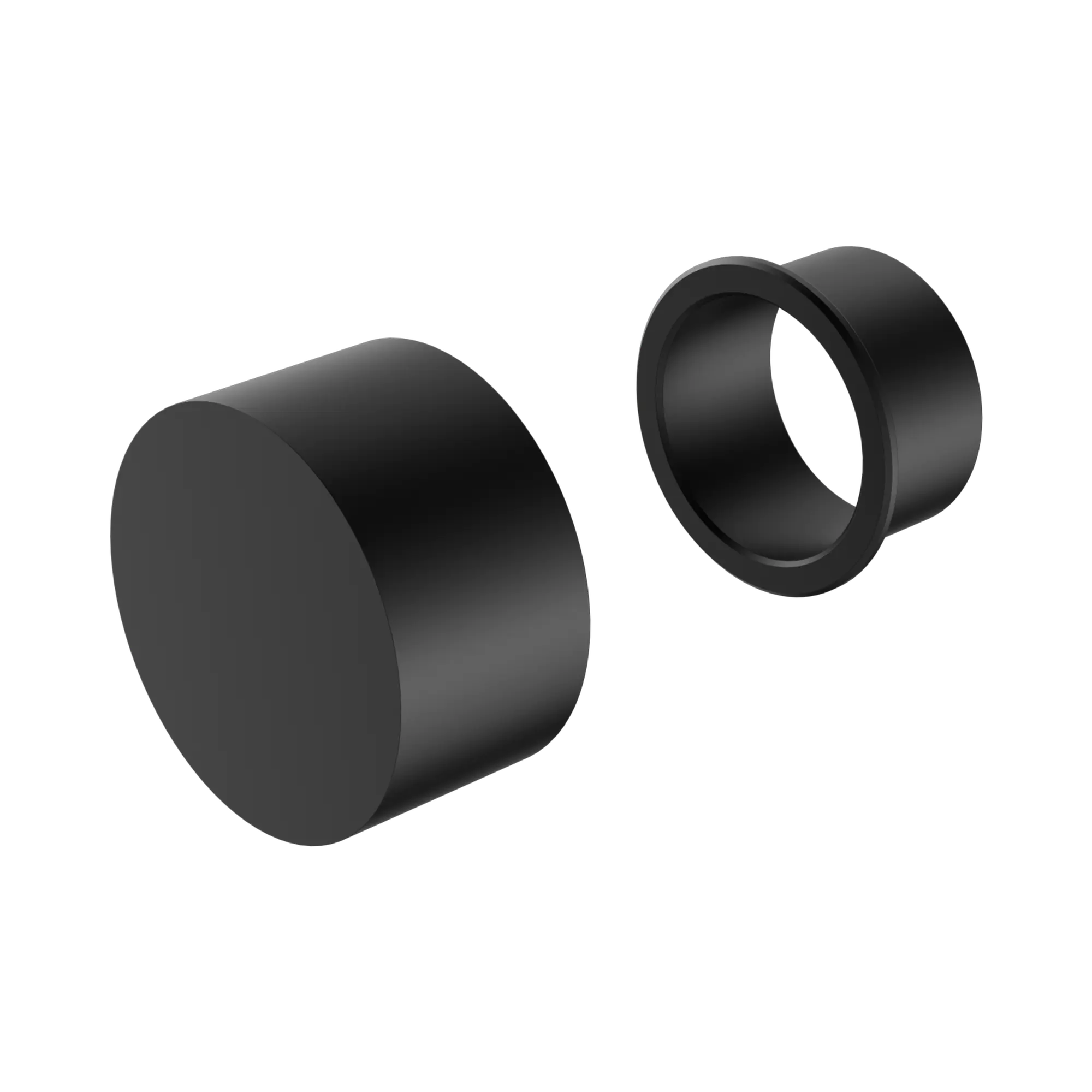 NR271909t MB Kara Progressive Shower Mixer Trim Kits Only Matte Black image 1