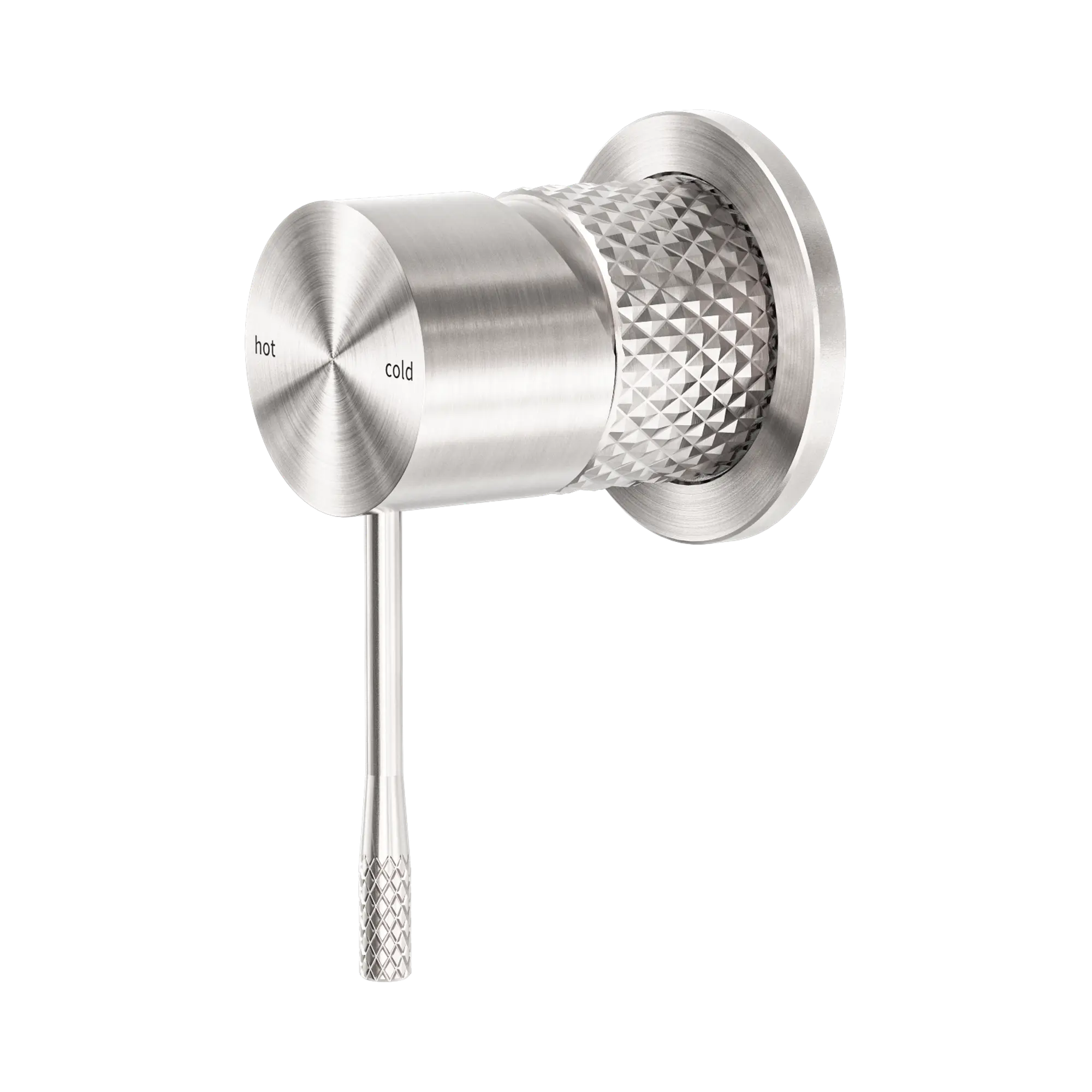 NR251909h BN Opal Shower Mixer 60mm Plate Brushed Nickel image 1