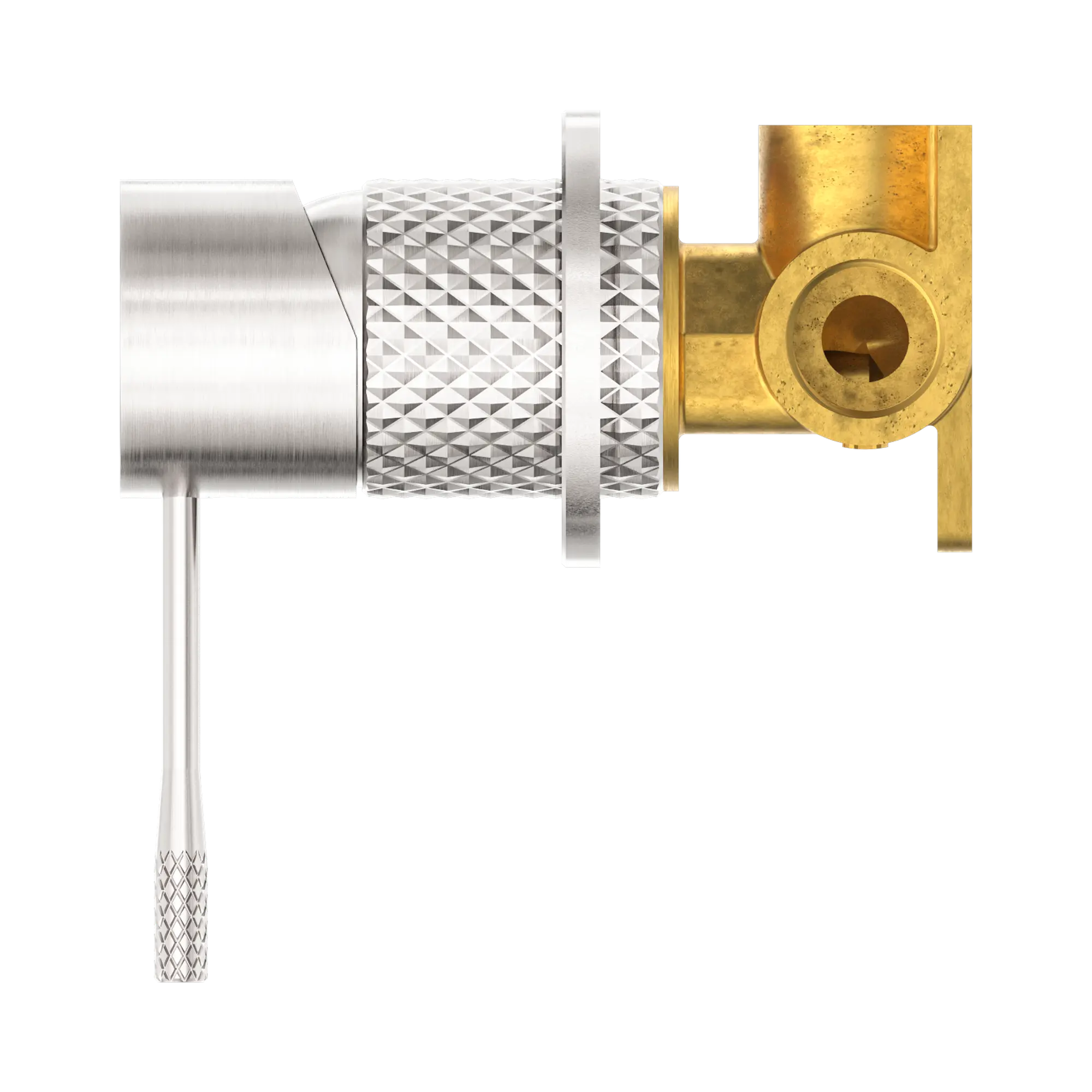 NR251909h BN Opal Shower Mixer 60mm Plate Brushed Nickel image 3