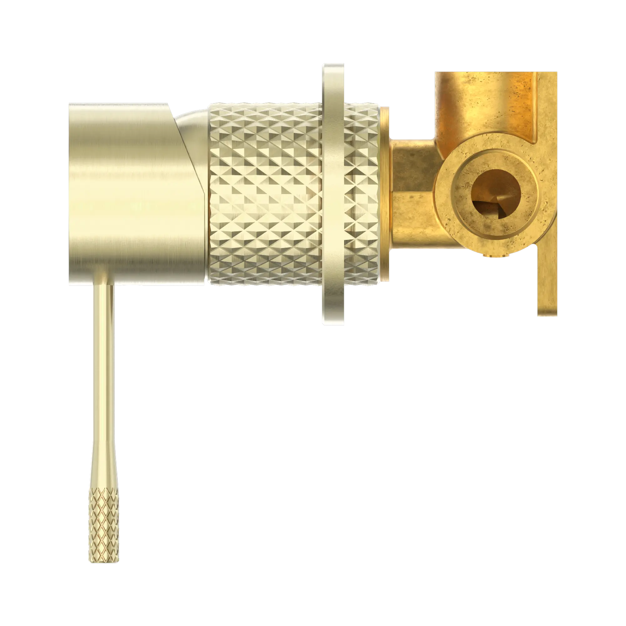 NR251909h BG Opal Shower Mixer 60mm Plate Brushed Gold image 3
