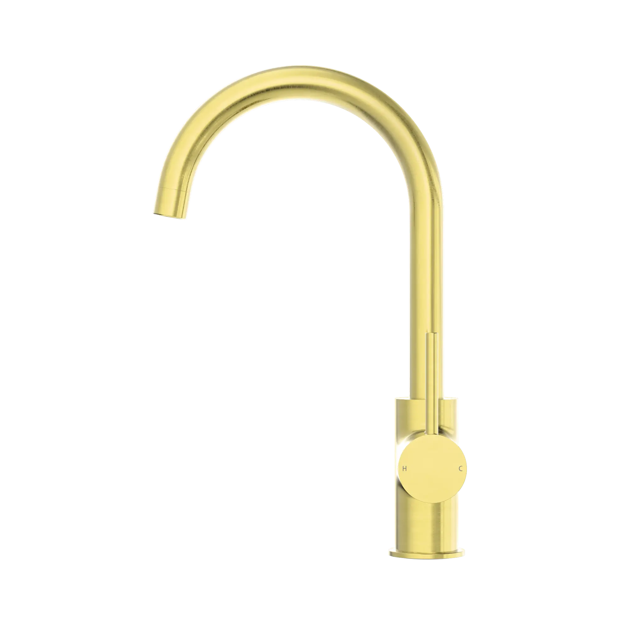 NR250807 BG Dolce Kitchen Mixer Gooseneck Brushed Gold image 3