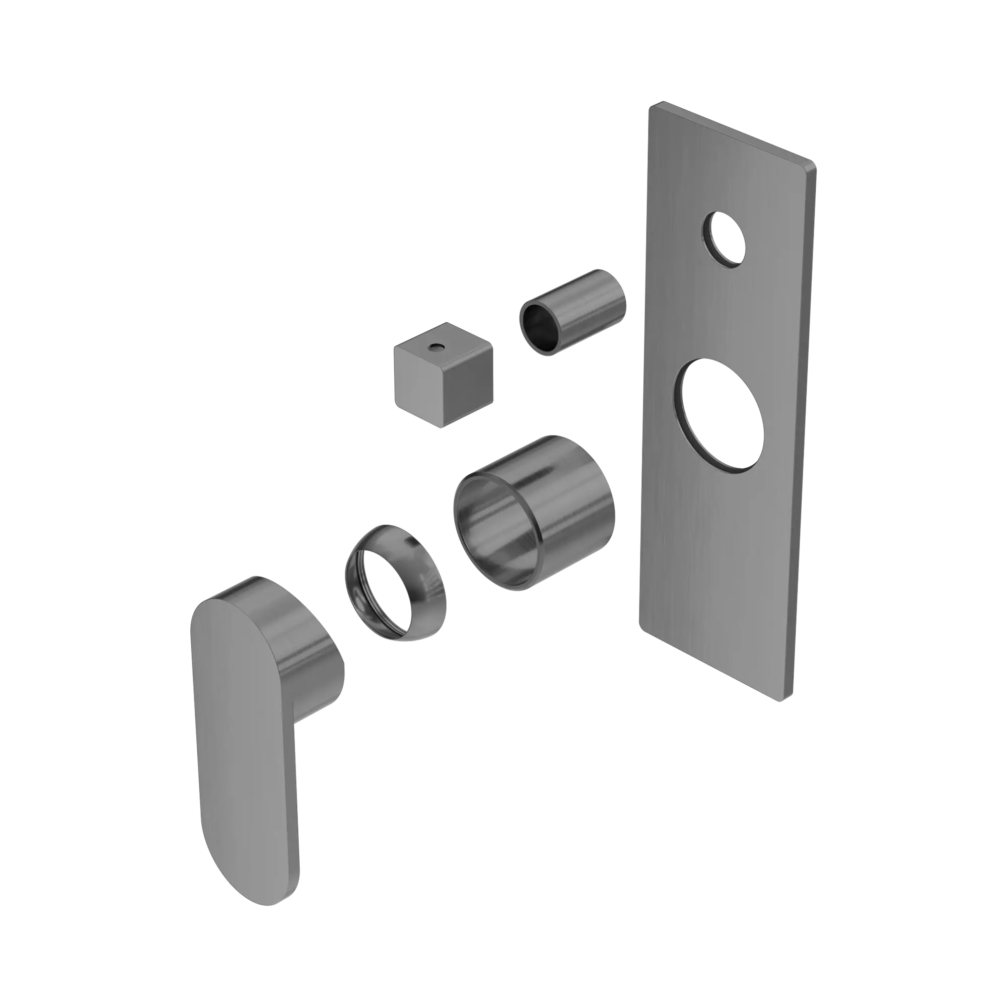 NR301311 ATGM Ecco Shower Mixer With Divertor Trim Kits Only Gun Metal image 1