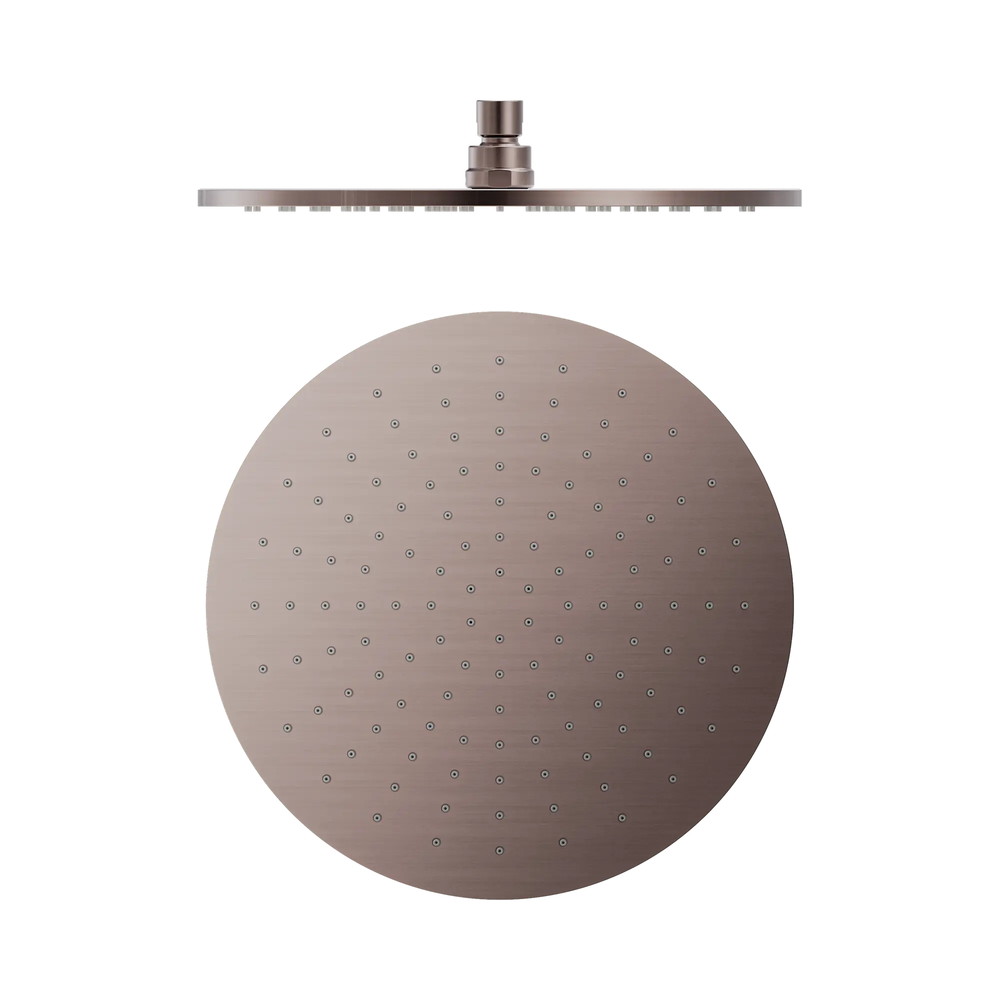 NRROA1202 BZ 300mm Round Shower Head Brushed Bronze image 1