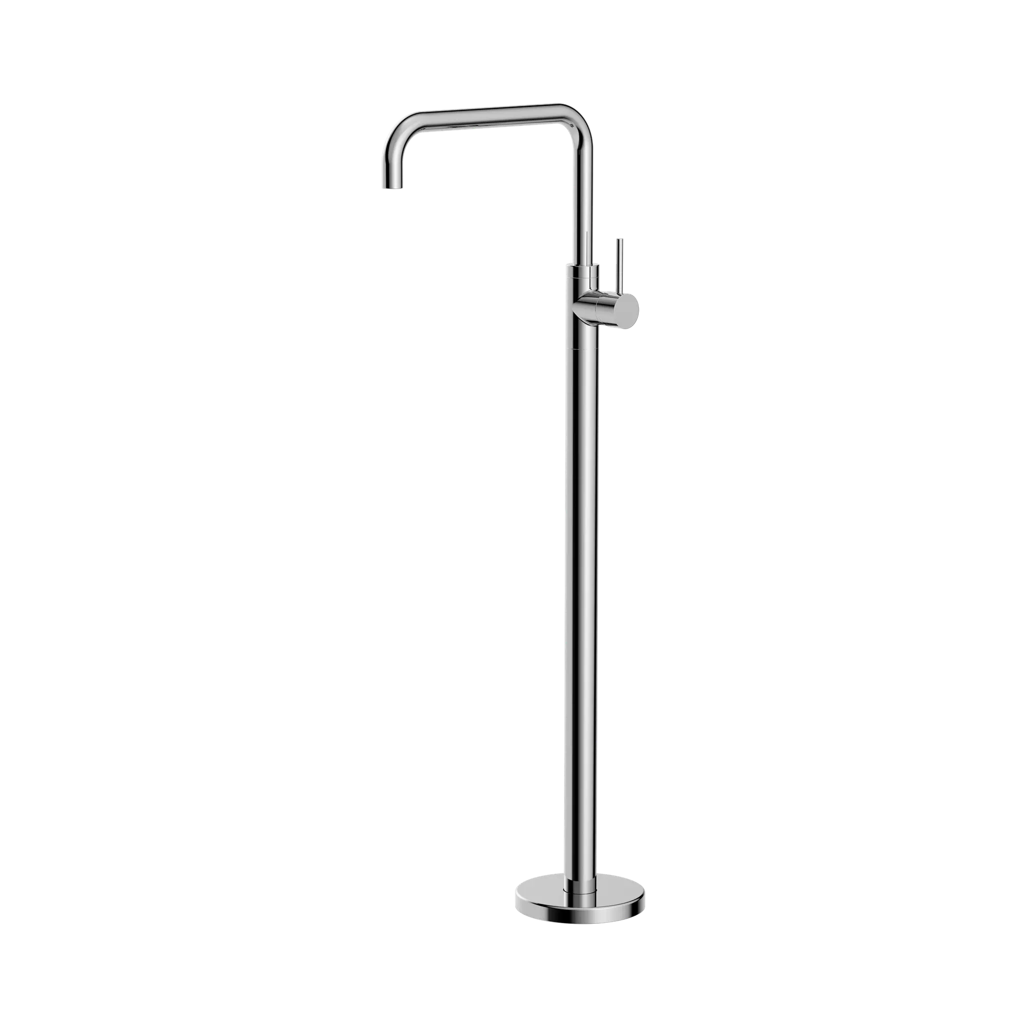 NR221903b CH Mecca Freestanding Bath Mixer Square Shape Chrome image 1