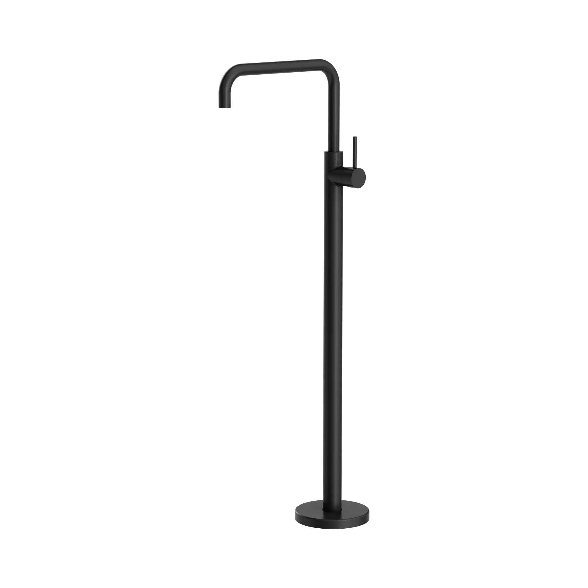 NR221903b MB Mecca Freestanding Bath Mixer Square Shape Matte Black image 1