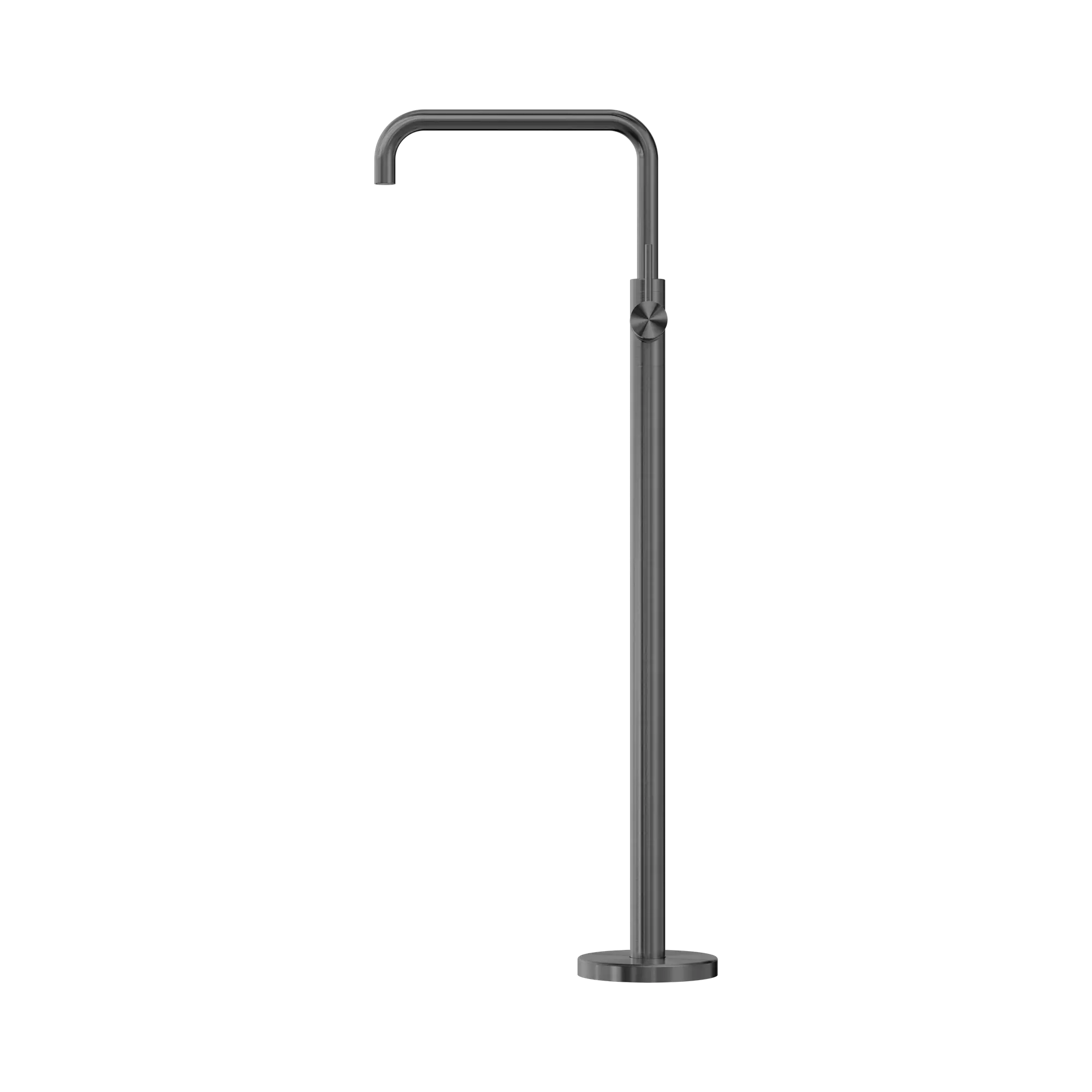 NR221903b GM Mecca Freestanding Bath Mixer Square Shape Gun Metal image 2