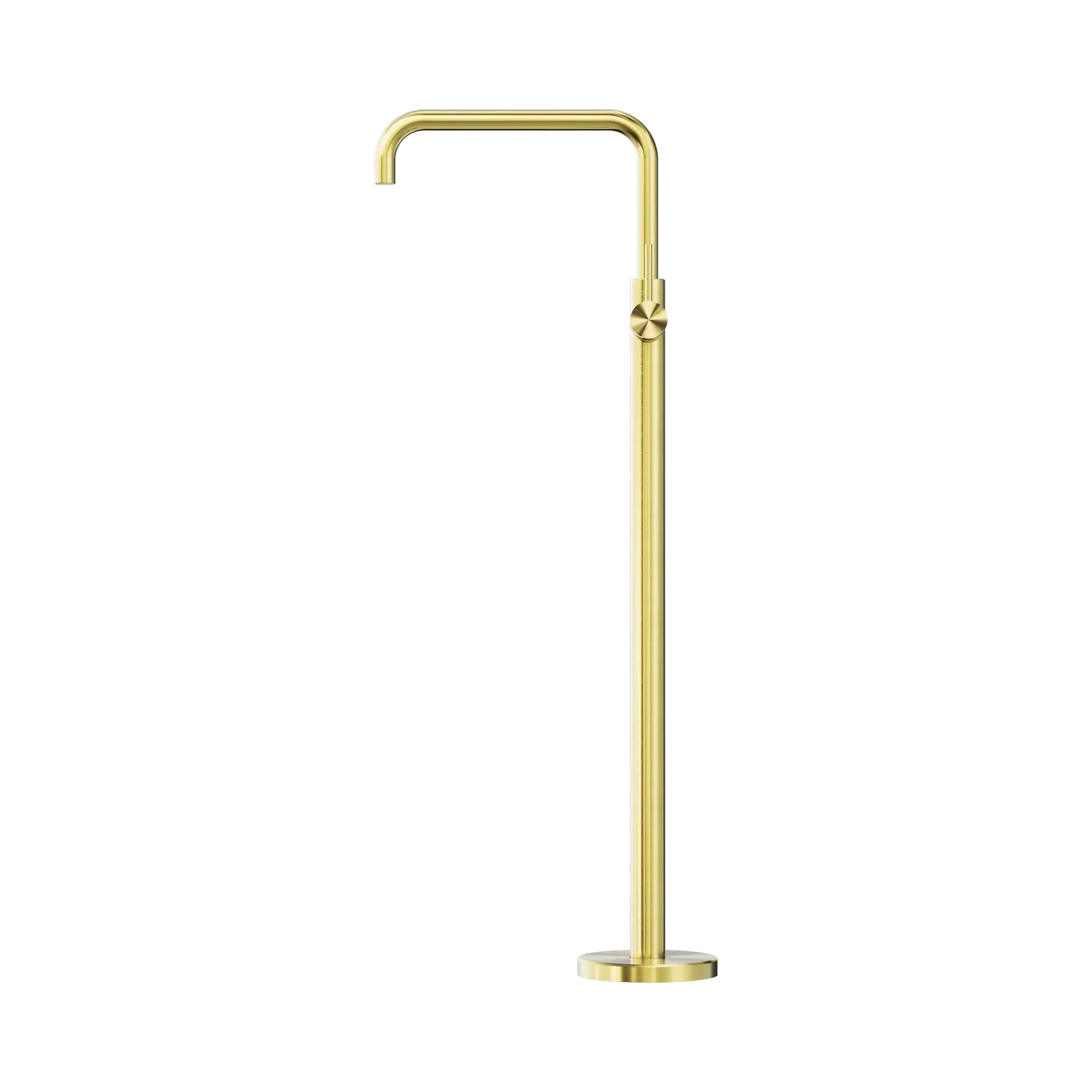 NR221903b BG Mecca Freestanding Bath Mixer Square Shape Brushed Gold image 2
