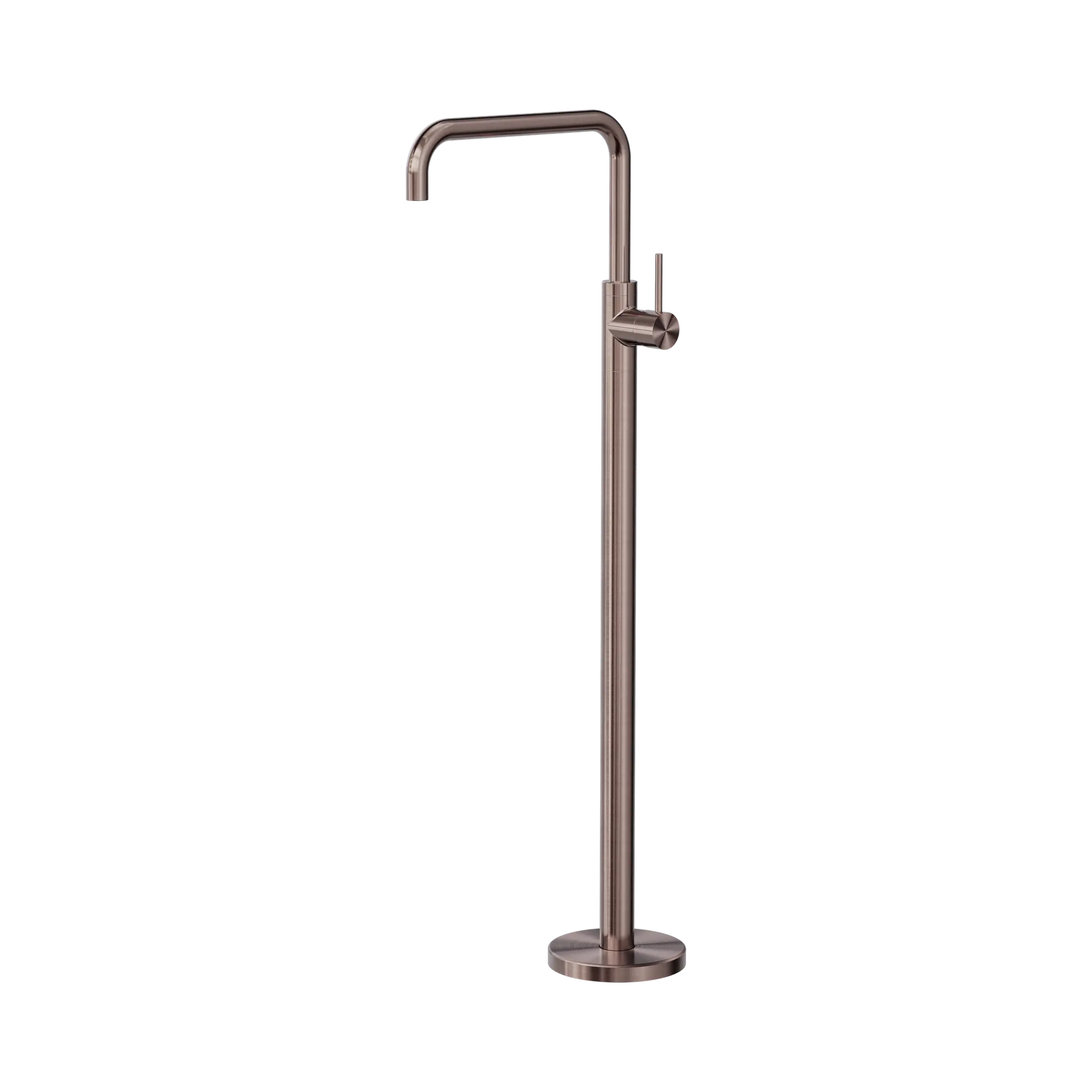 NR221903b BZ Mecca Freestanding Bath Mixer Square Shape Brushed Bronze image 1