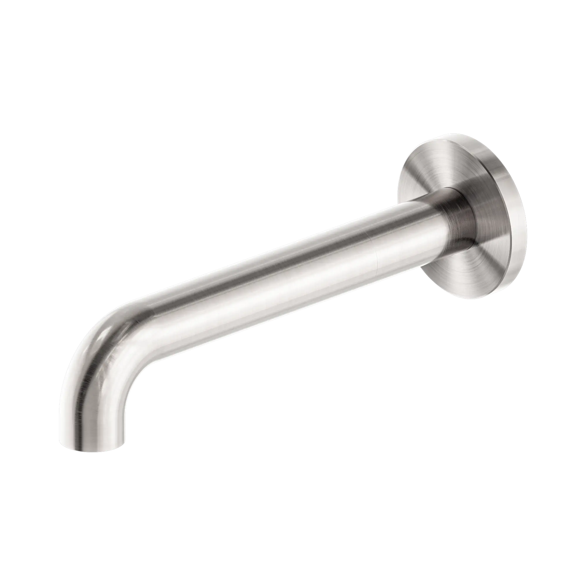 NR221903c185 BN Mecca Basin Bath Spout Only 185mm Brushed Nickel image 1