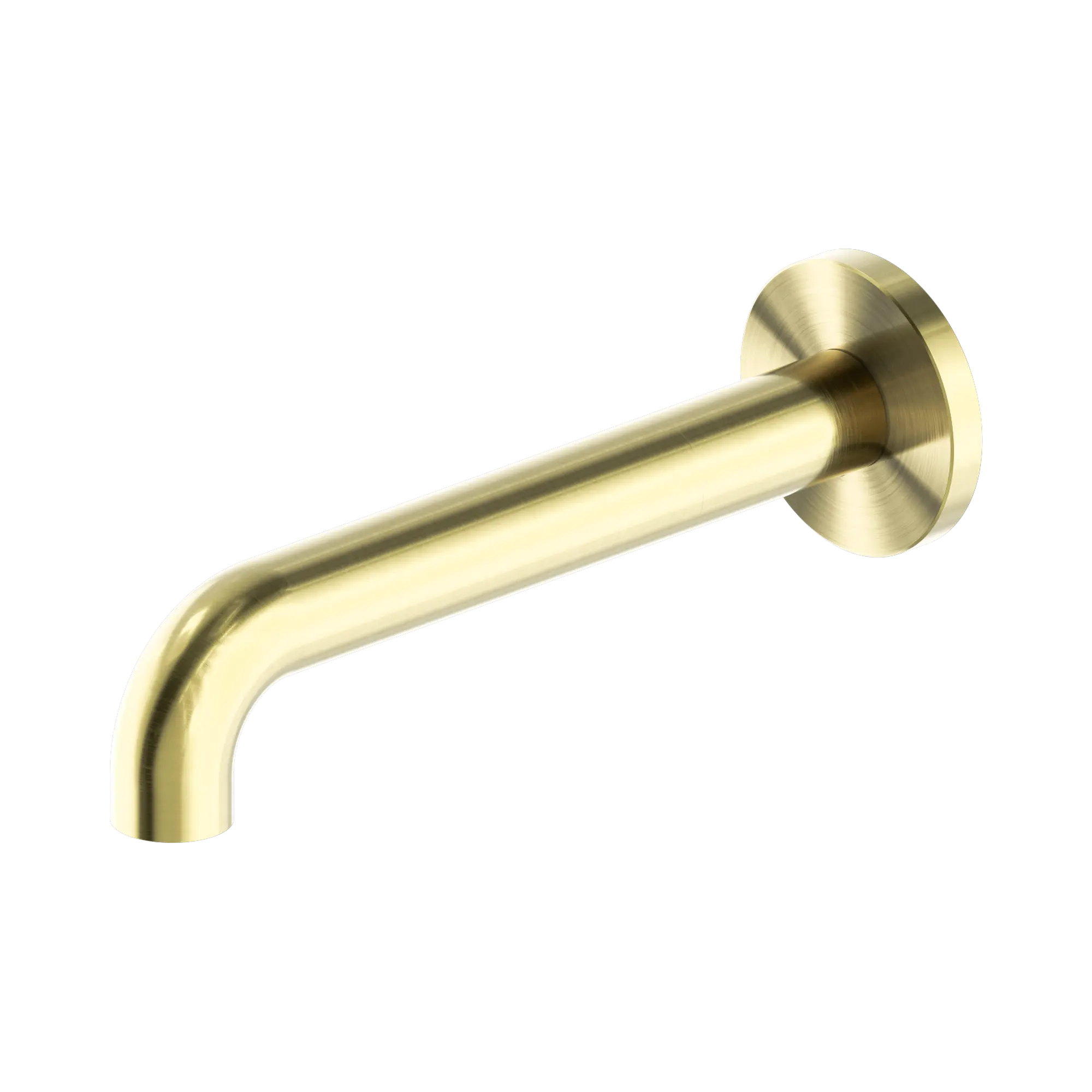 NR221903c185 BG Mecca Basin Bath Spout Only 185mm Brushed Gold image 1