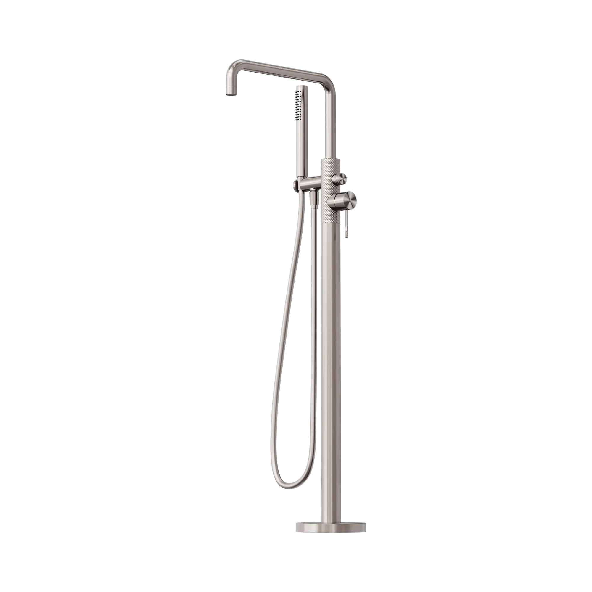 NR251903 ABN Opal Freestanding Bath Mixer With Hand Shower Brushed Nickel image 1