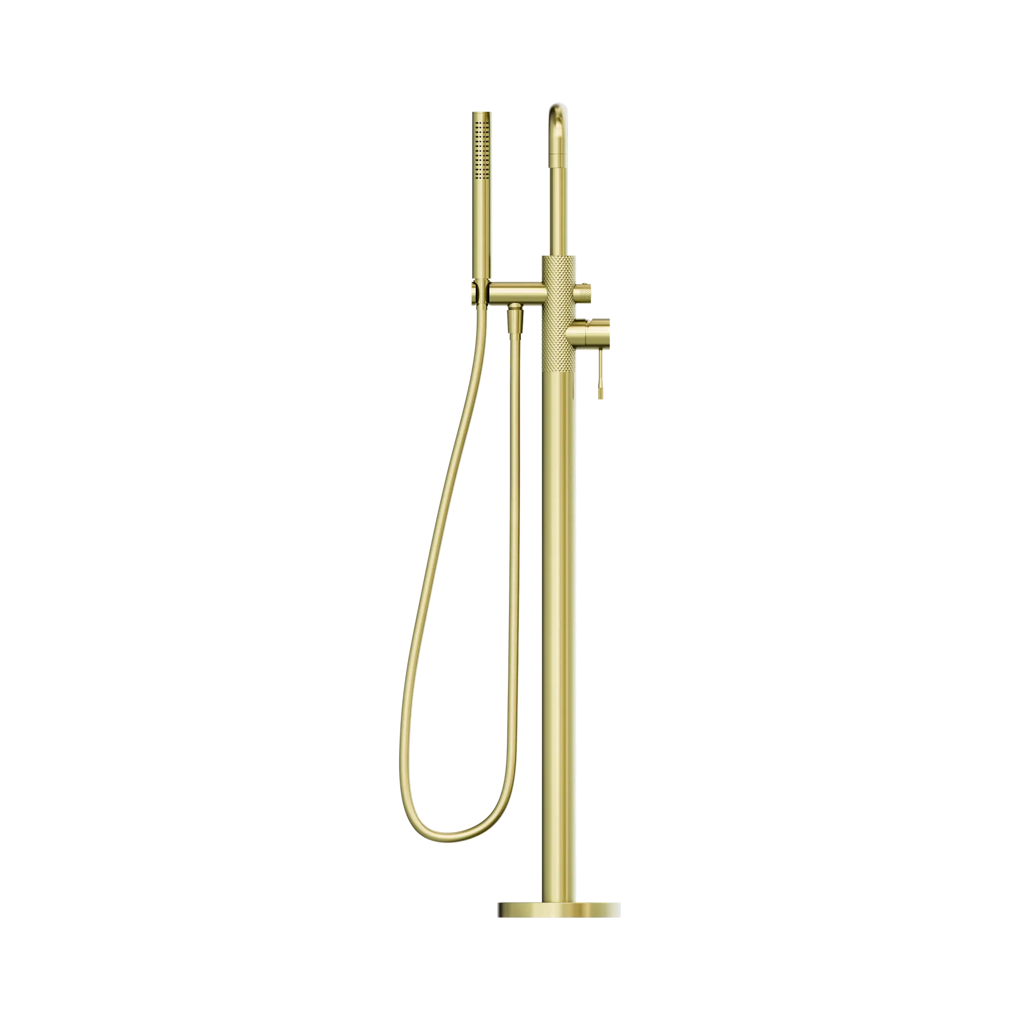 NR251903 ABG Opal Freestanding Bath Mixer With Hand Shower Brushed Gold image 2