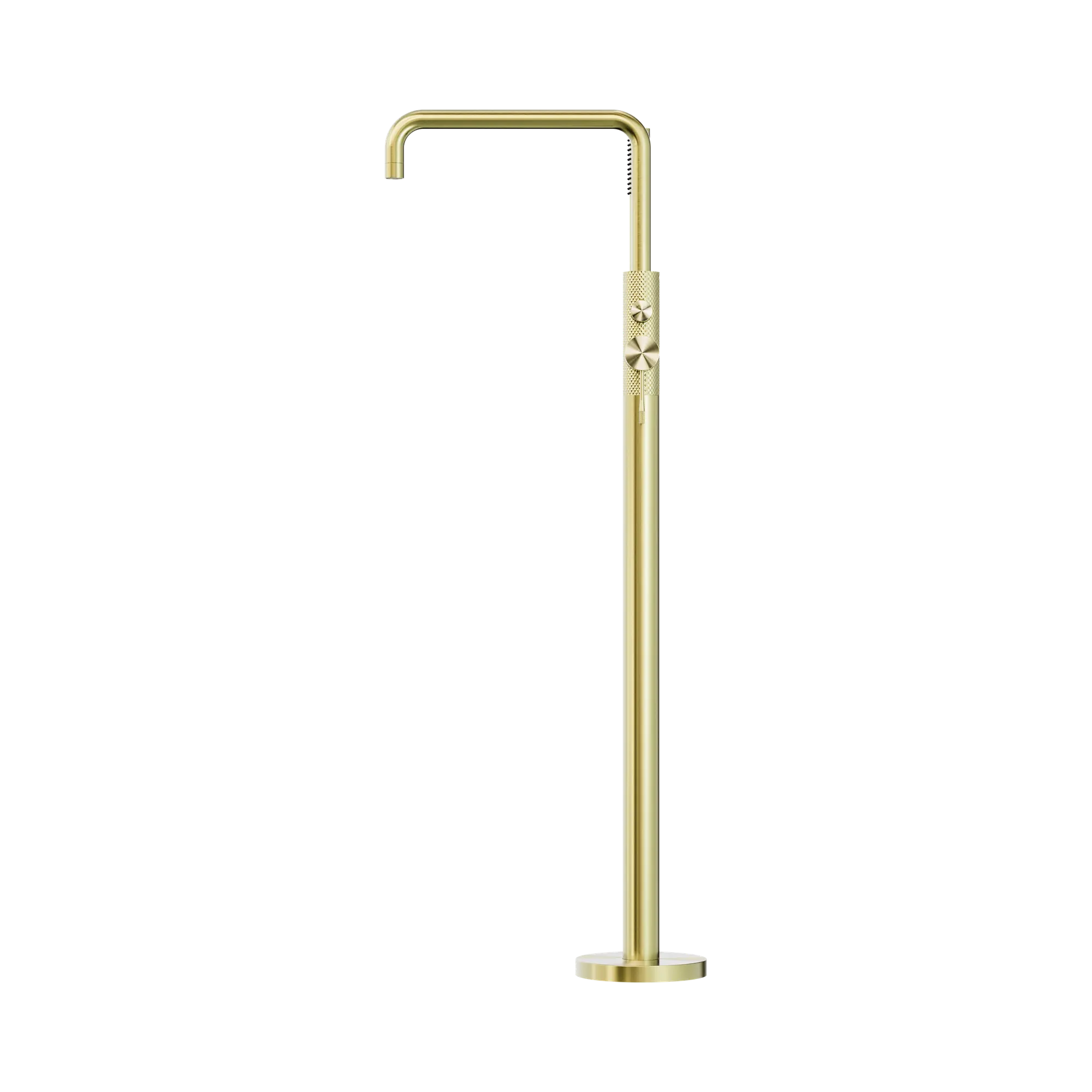 NR251903 ABG Opal Freestanding Bath Mixer With Hand Shower Brushed Gold image 3