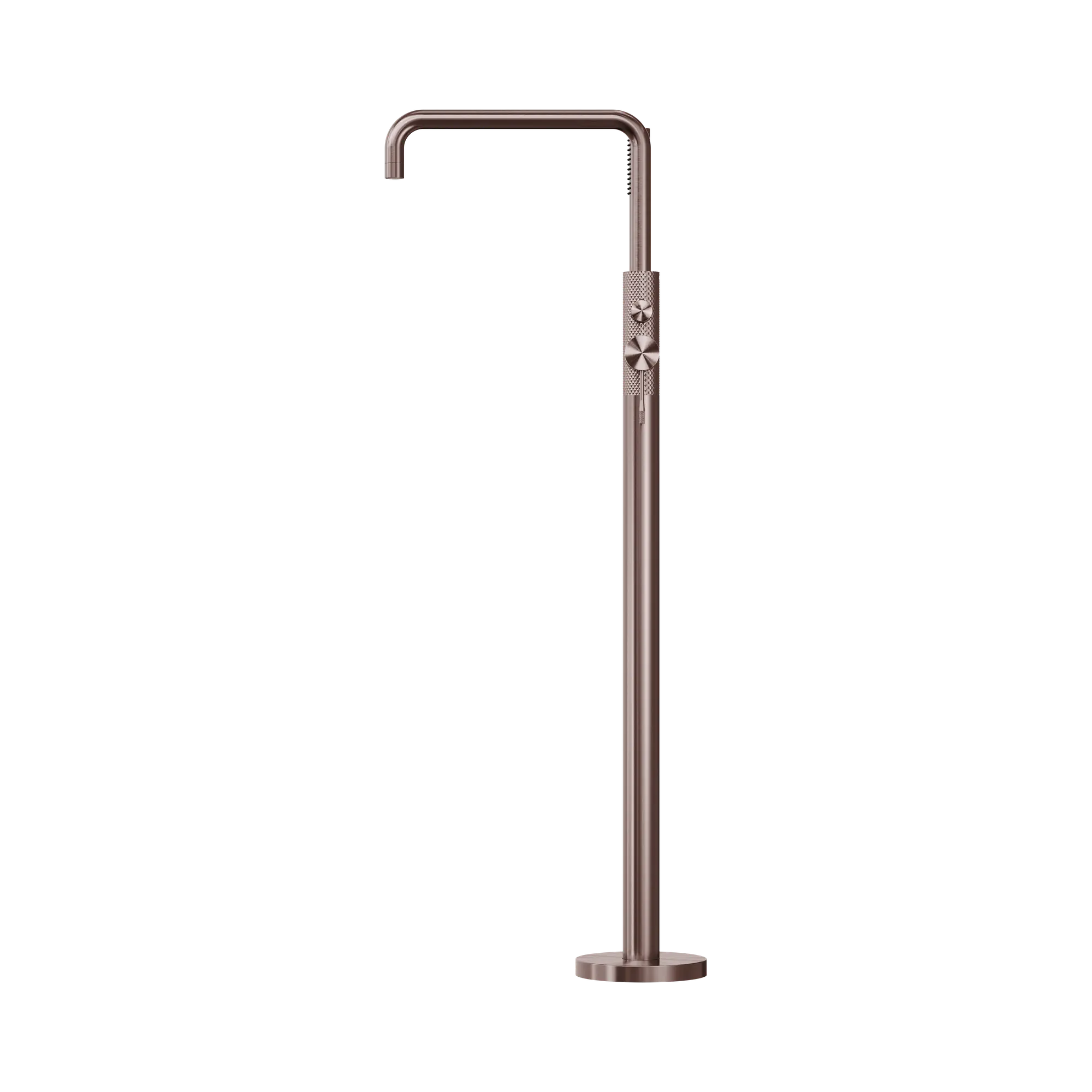 NR251903 ABZ Opal Freestanding Bath Mixer With Hand Shower Brushed Bronze image 3