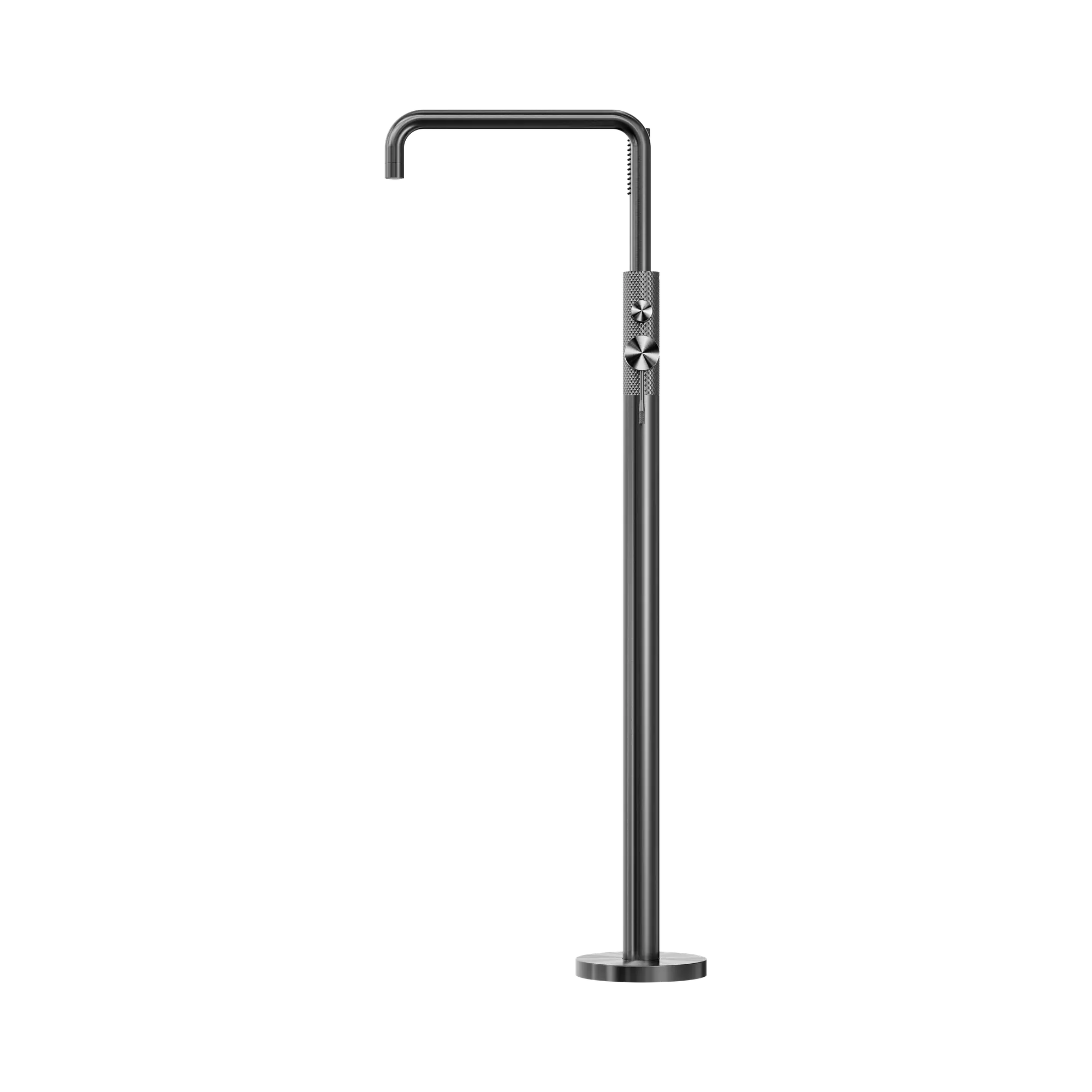 NR251903 AGR Opal Freestanding Bath Mixer With Hand Shower Graphite image 3