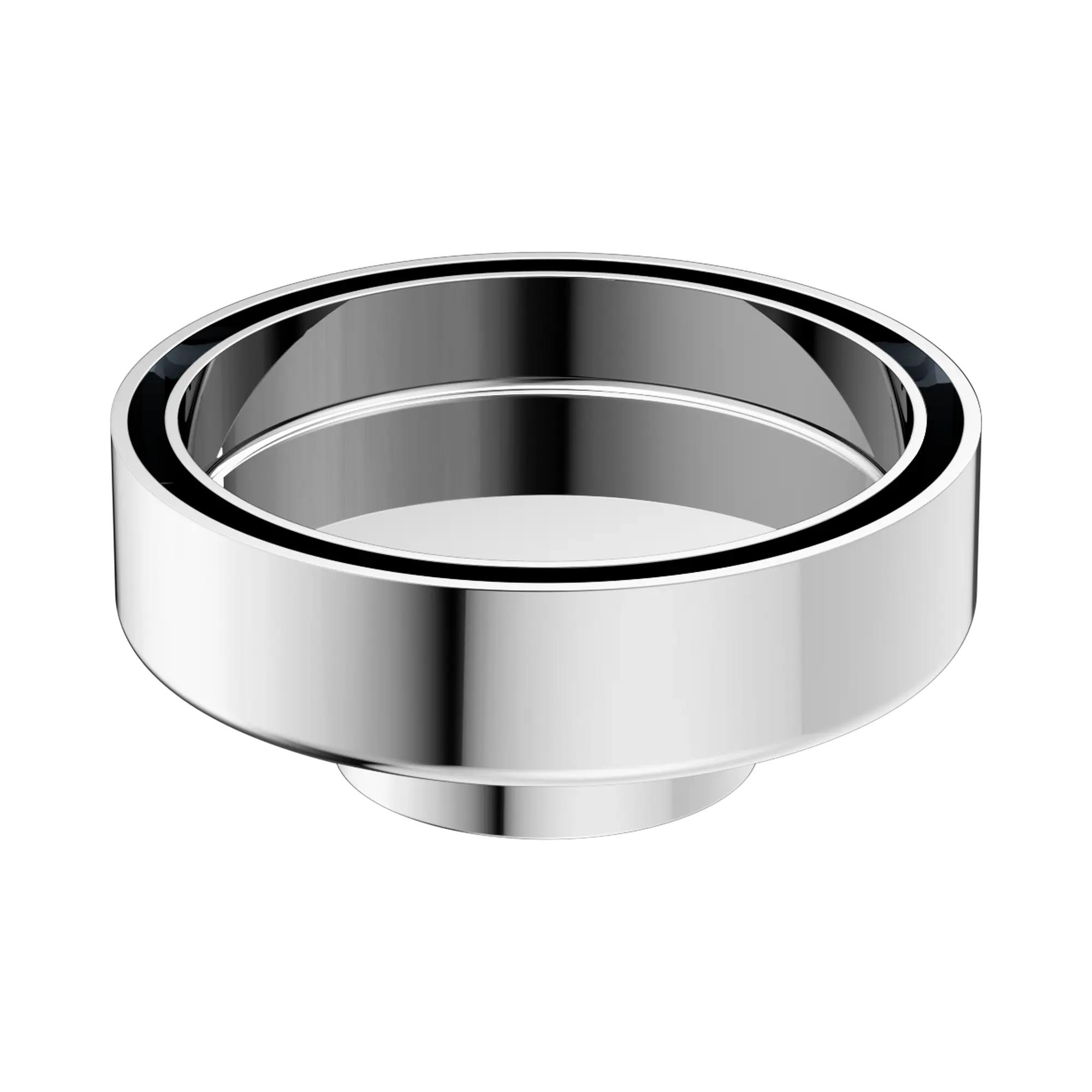 NRFW003 CH 100mm Round Tile Insert Floor Waste 50mm Outlet Chrome image 1