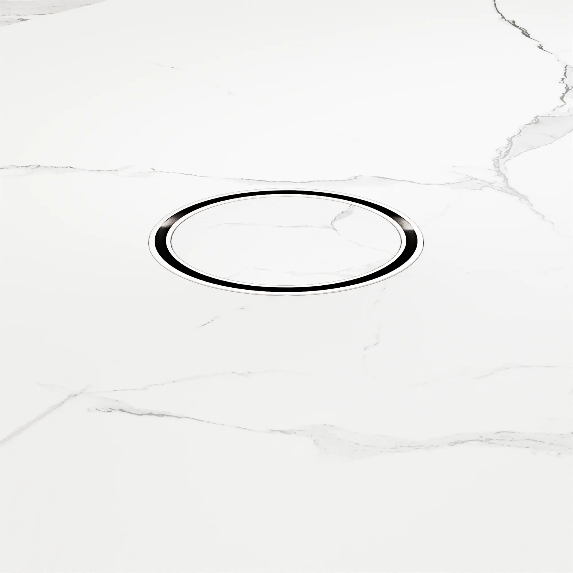 NRFW003 CH 100mm Round Tile Insert Floor Waste 50mm Outlet Chrome image 3