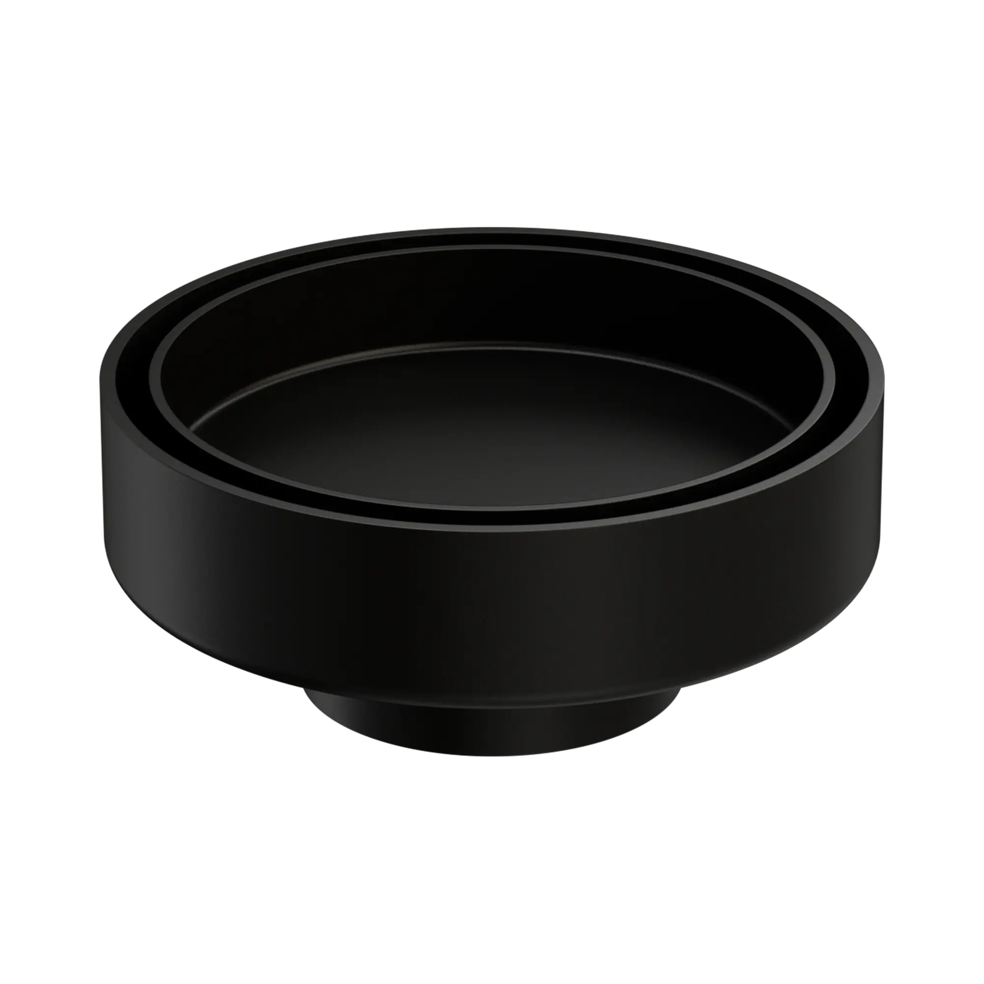 NRFW003 MB 100mm Round Tile Insert Floor Waste 50mm Outlet Matte Black image 1