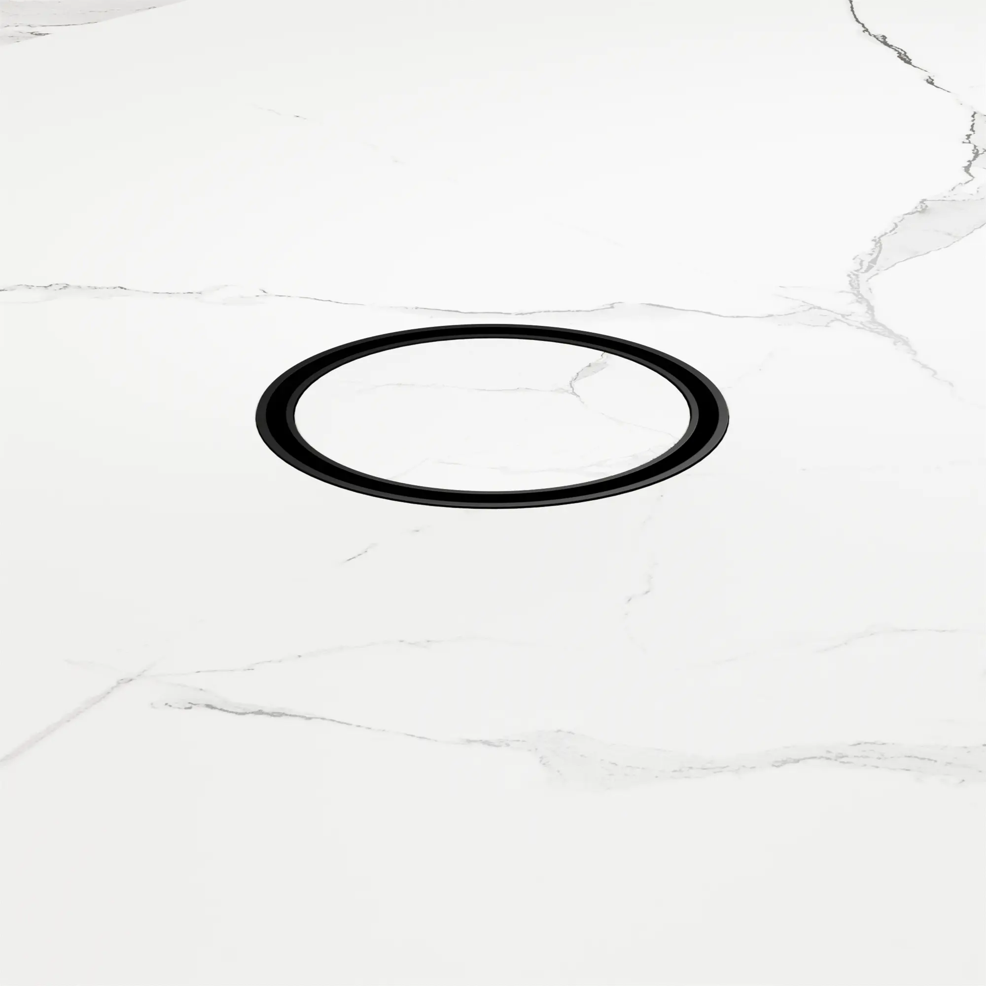 NRFW003 MB 100mm Round Tile Insert Floor Waste 50mm Outlet Matte Black image 3