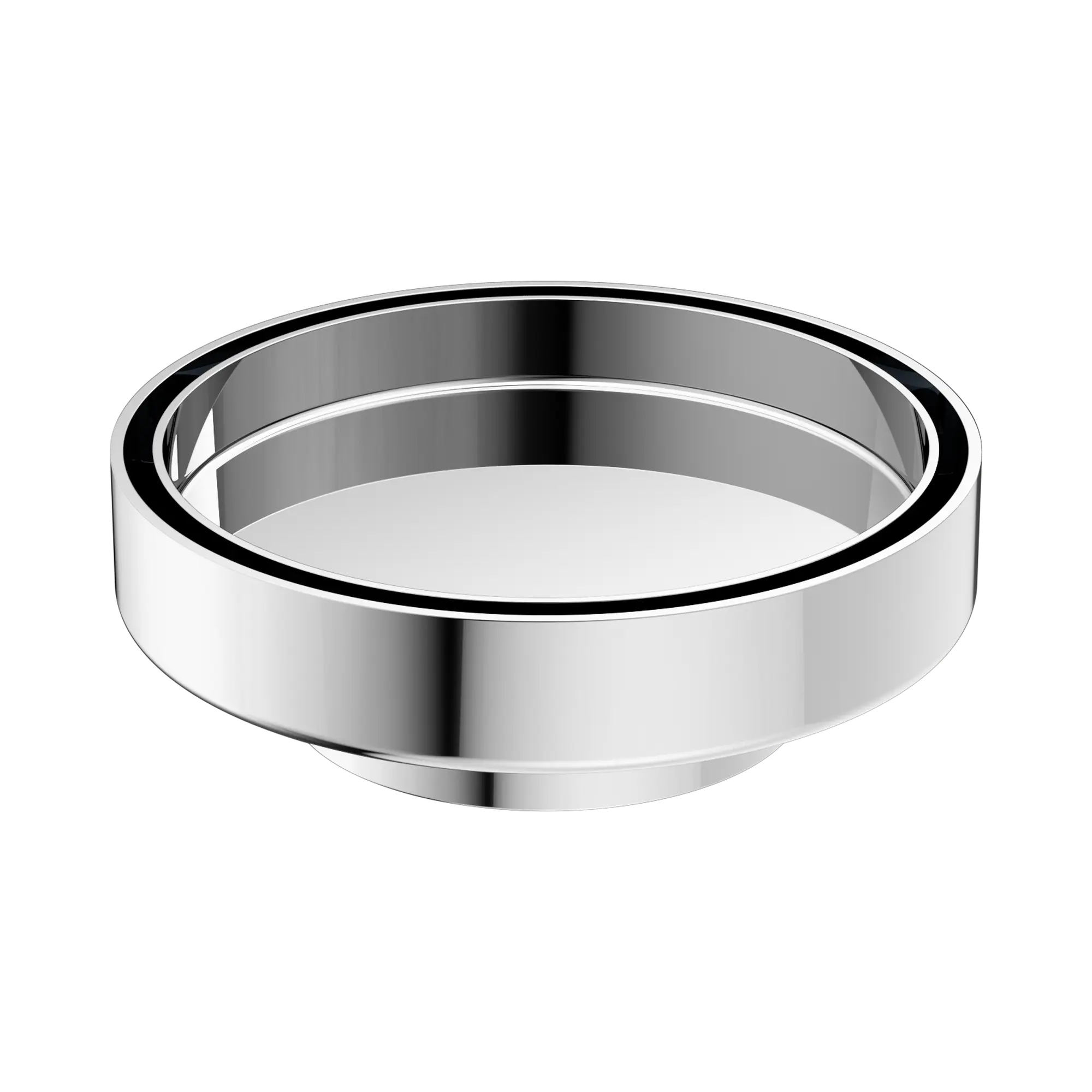 NRFW004 CH 130mm Round Tile Insert Floor Waste 80mm Outlet Chrome image 1