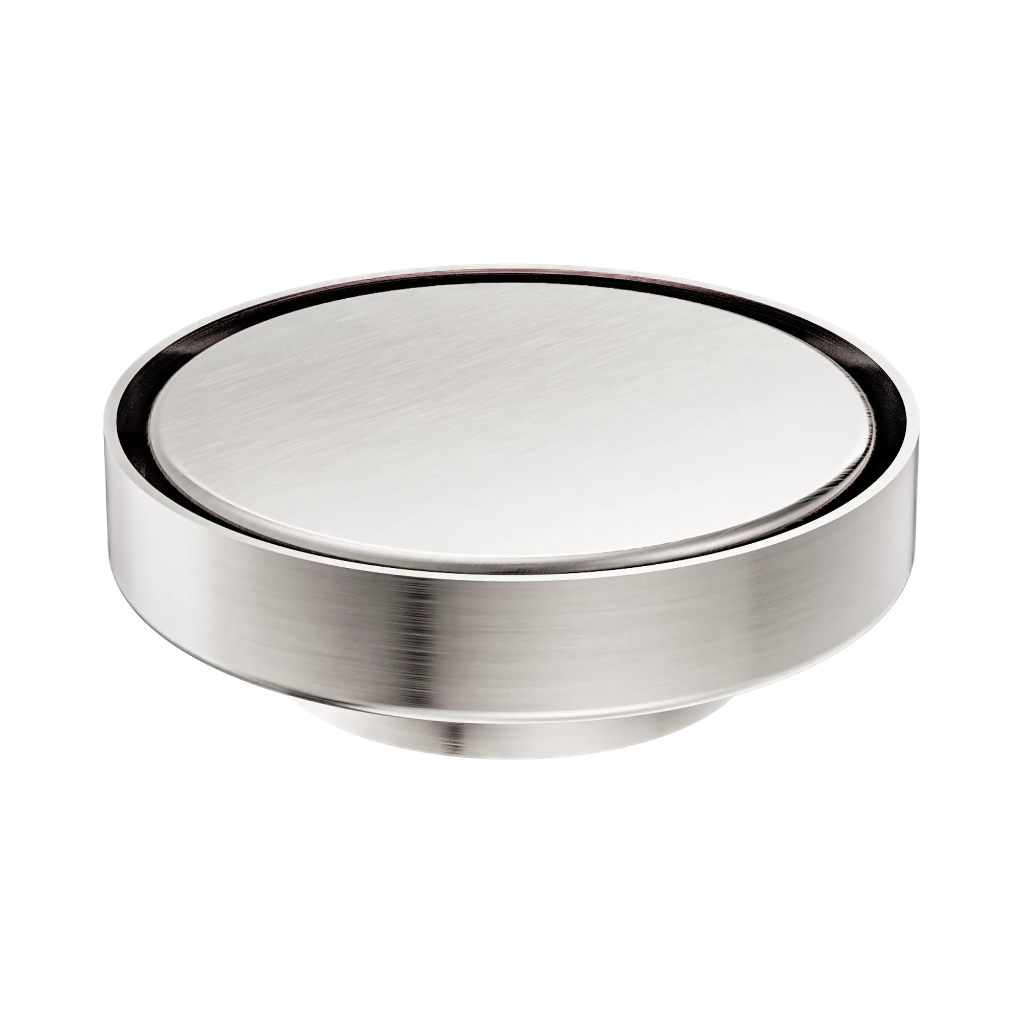 NRFW004 BN 130mm Round Tile Insert Floor Waste 80mm Outlet Brushed Nickel image 2