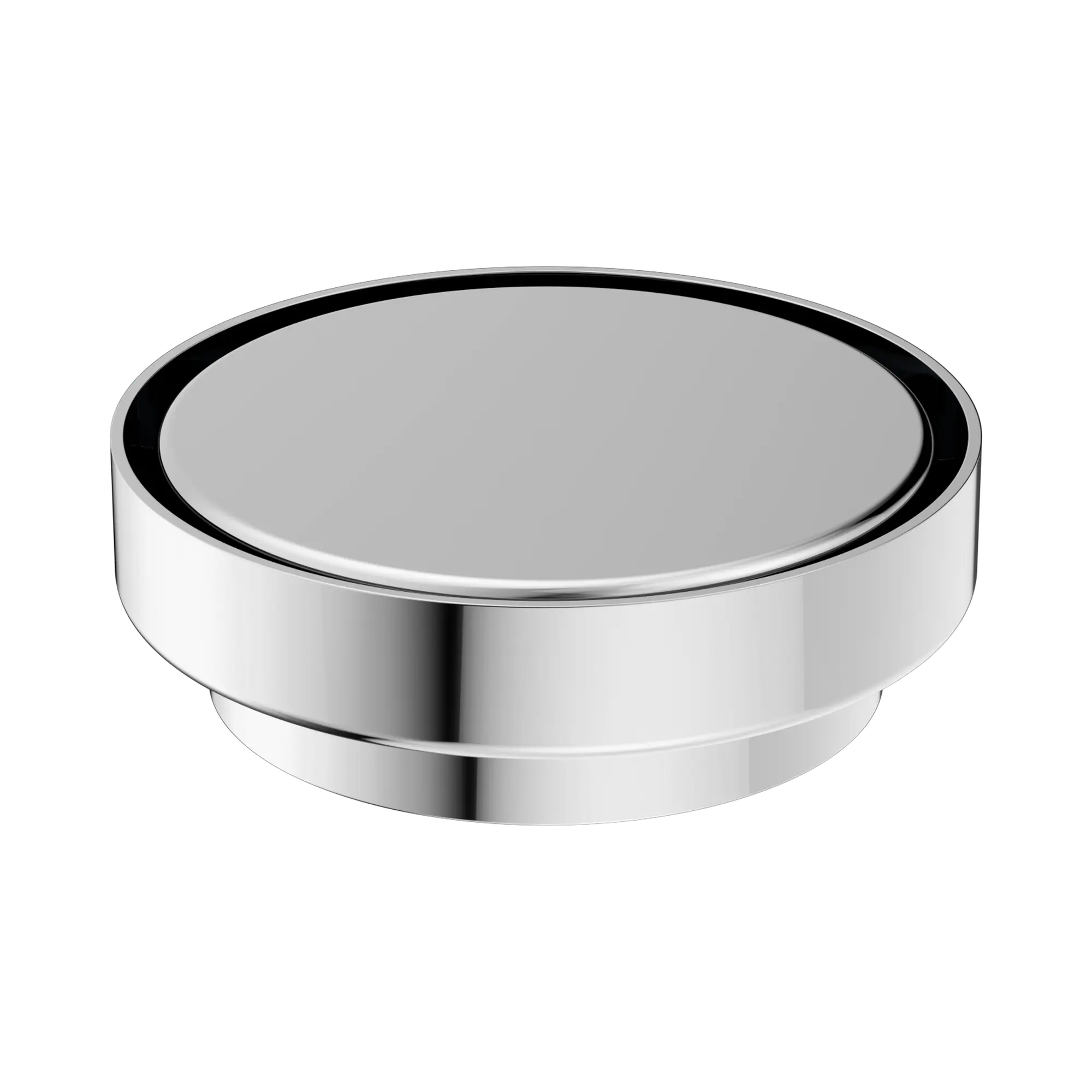 NRFW005 CH 130mm Round Tile Insert Floor Waste 100mm Outlet Chrome image 2