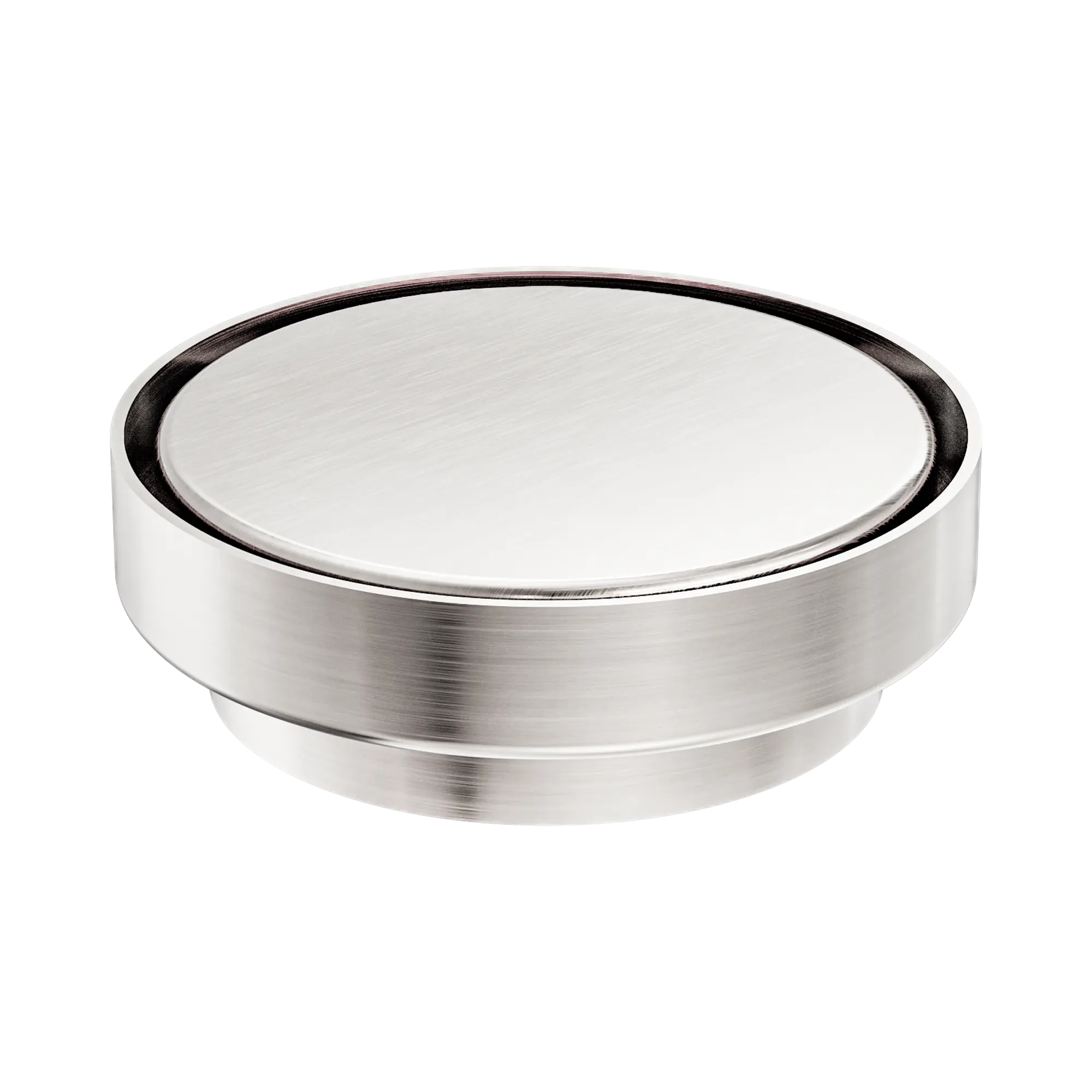 NRFW005 BN 130mm Round Tile Insert Floor Waste 100mm Outlet Brushed Nickel image 2