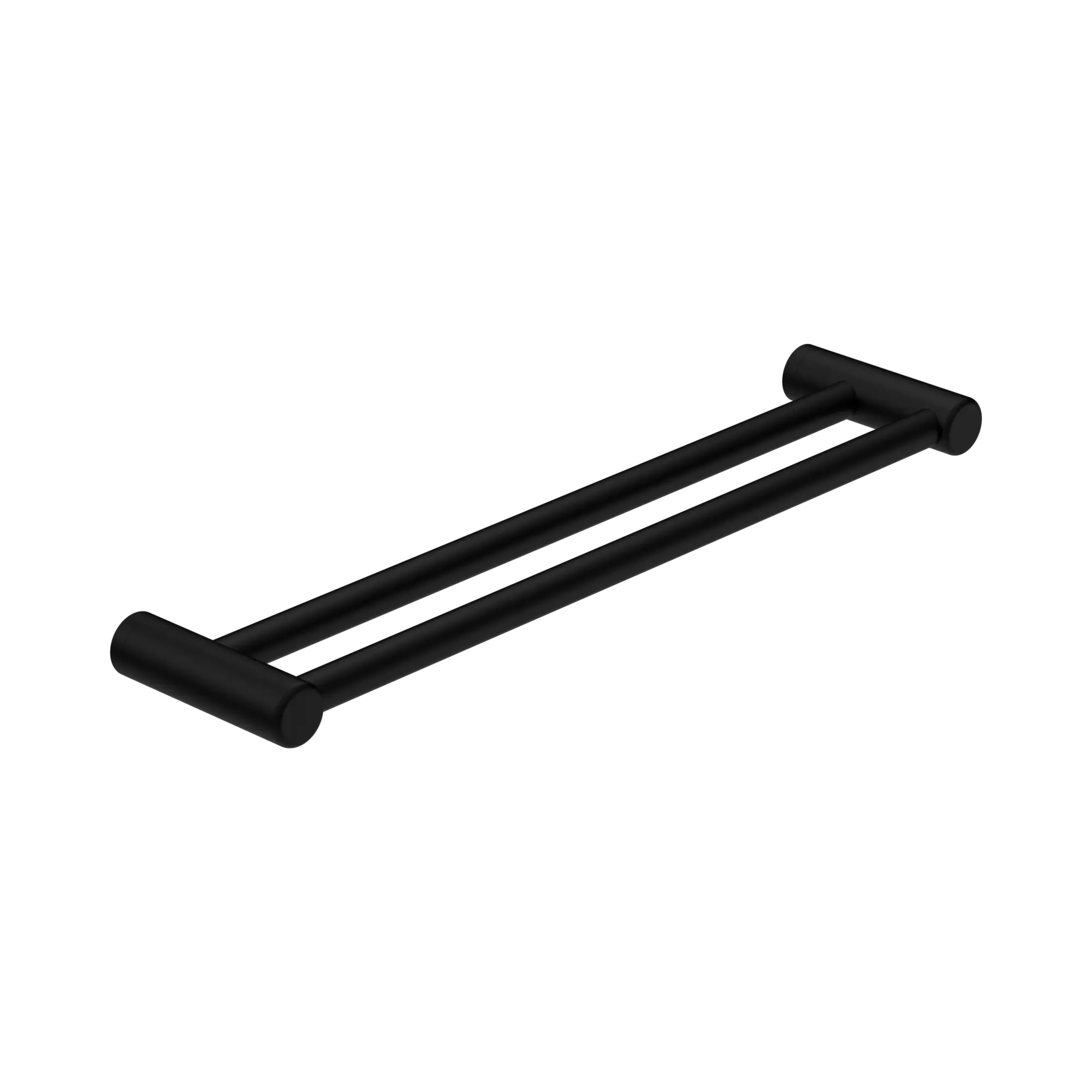 NRCR2524 DMB Mecca Care 25mm Double Towel Grab Rail 600mm Matte Black image 1
