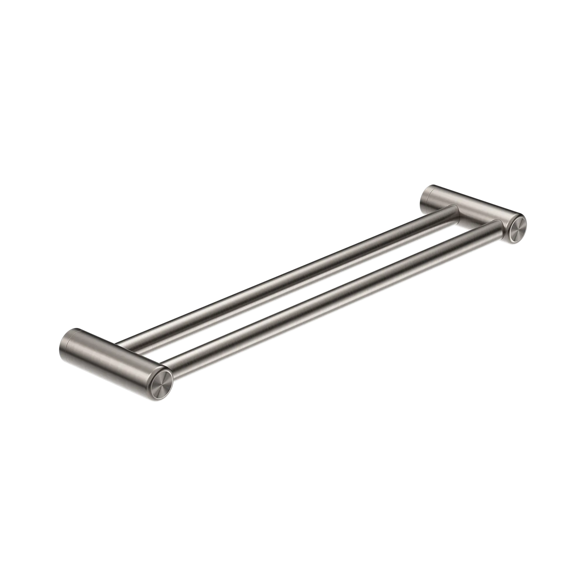 NRCR2524 DBN Mecca Care 25mm Double Towel Grab Rail 600mm Brushed Nickel image 1