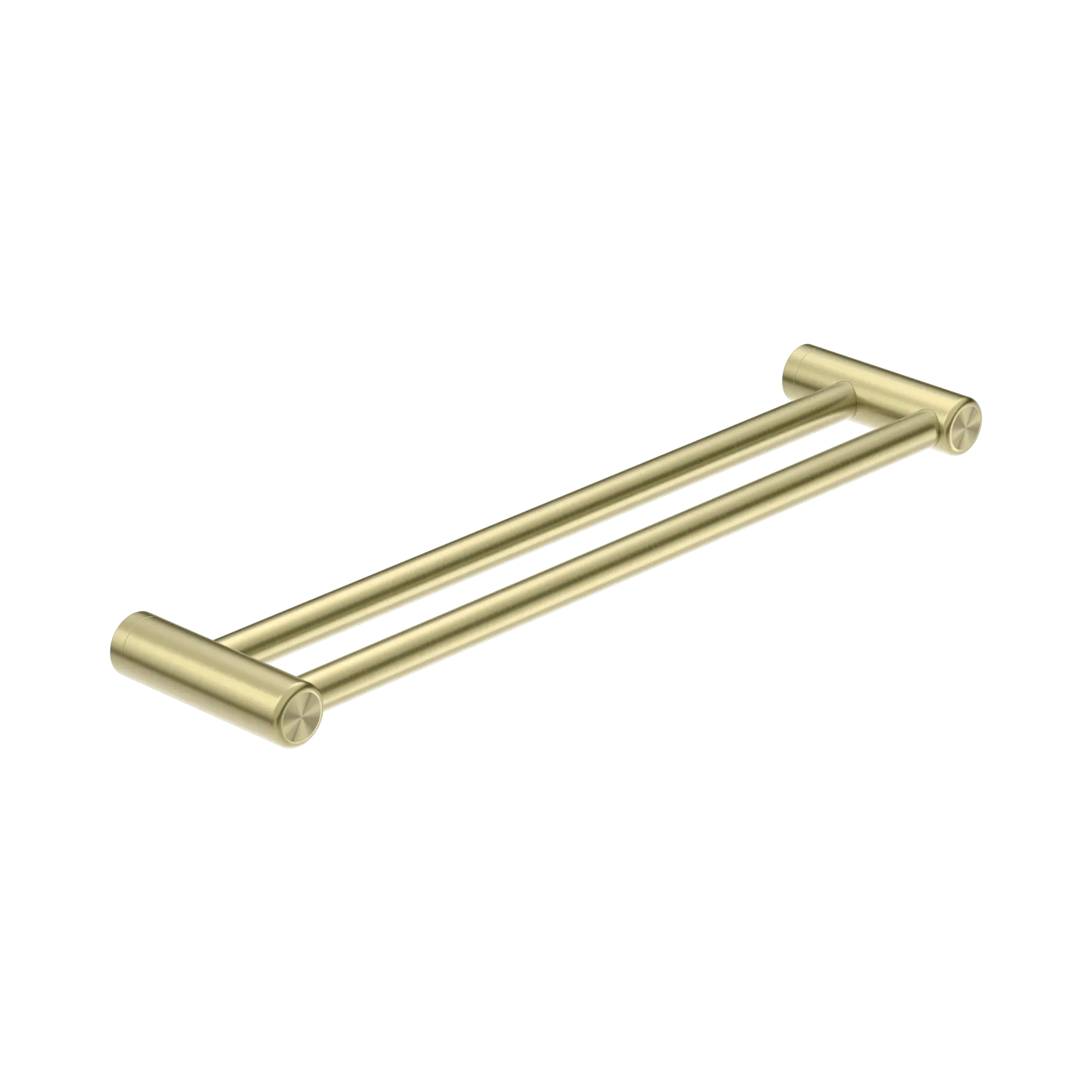 NRCR2524 DBG Mecca Care 25mm Double Towel Grab Rail 600mm Brushed Gold image 1