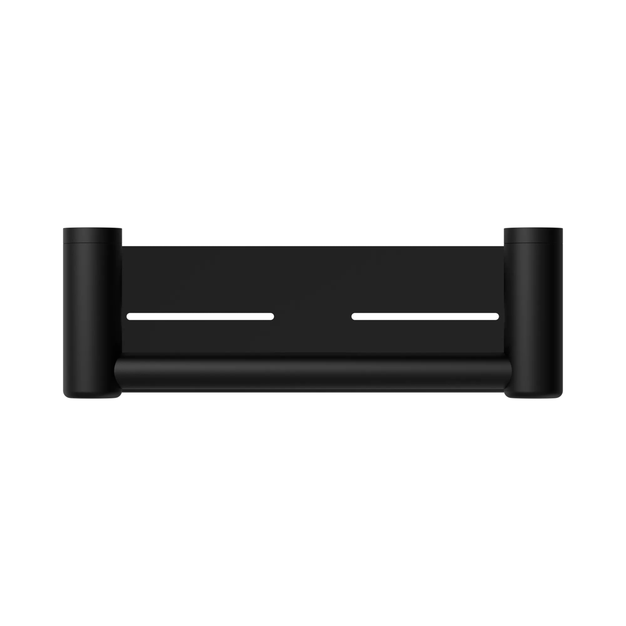 NRCR2512 CMB Mecca Care 25mm Grab Rail With Shelf 300mm Matte Black image 2