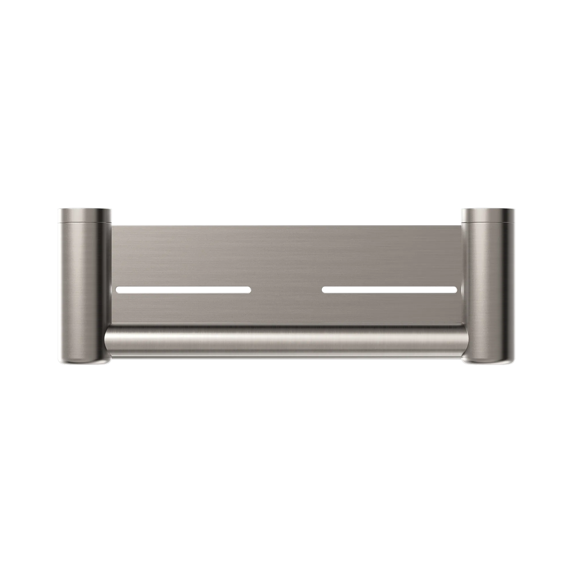 NRCR2512 CBN Mecca Care 25mm Grab Rail With Shelf 300mm Brushed Nickel image 2