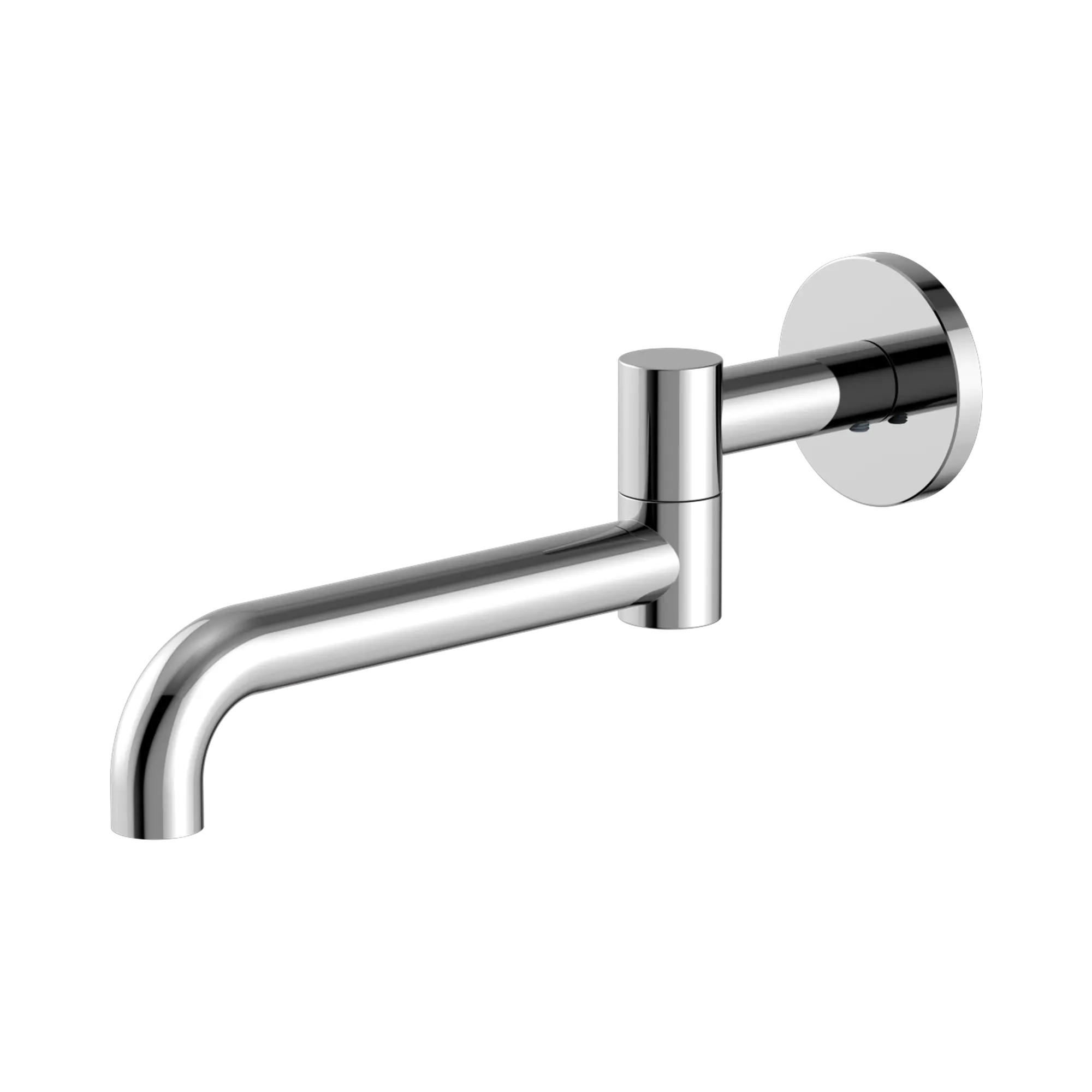 NR221903 GCH Mecca Wall Mounted Swivel Bath Spout Only 225mm Chrome image 1