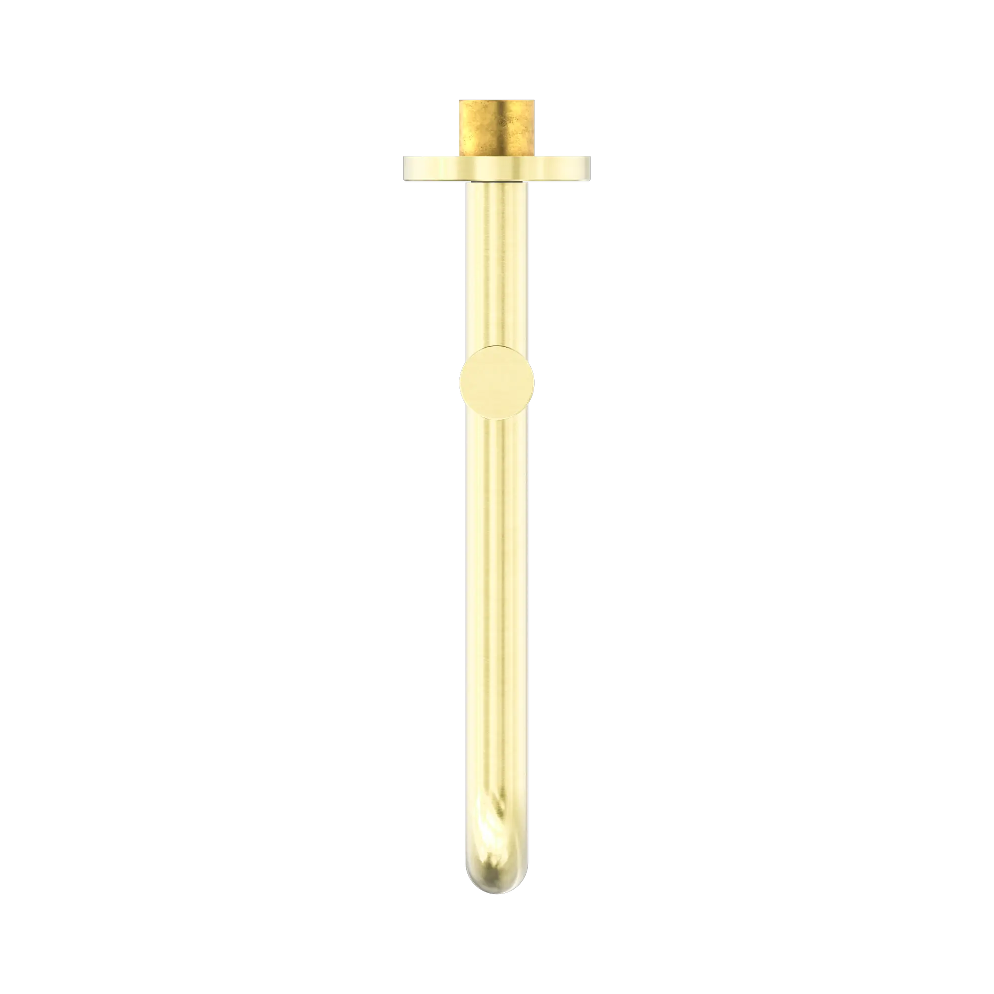 NR221903 GBG Mecca Wall Mounted Swivel Bath Spout Only 225mm Brushed Gold image 2