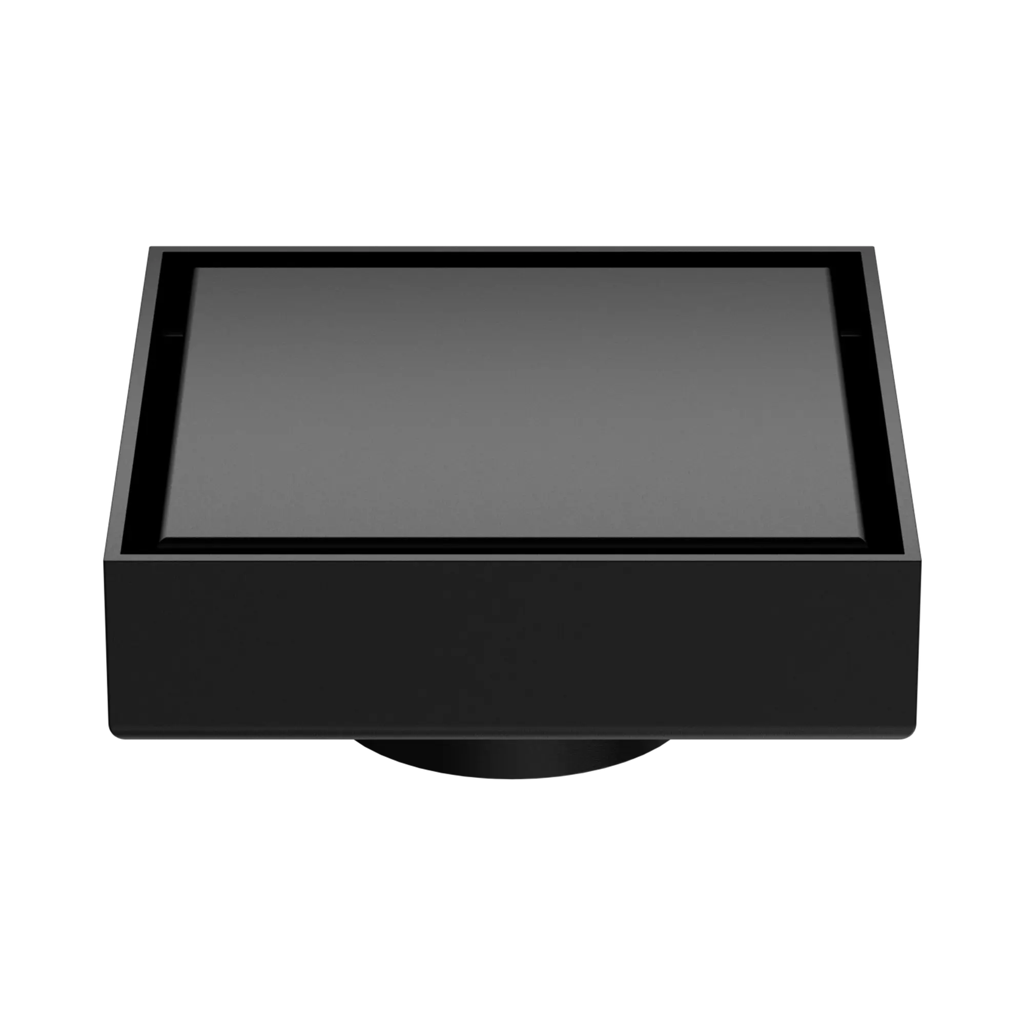 NRFW006 MB 100mm Square Tile Insert Floor Waste 50mm Outlet Matte Black image 4