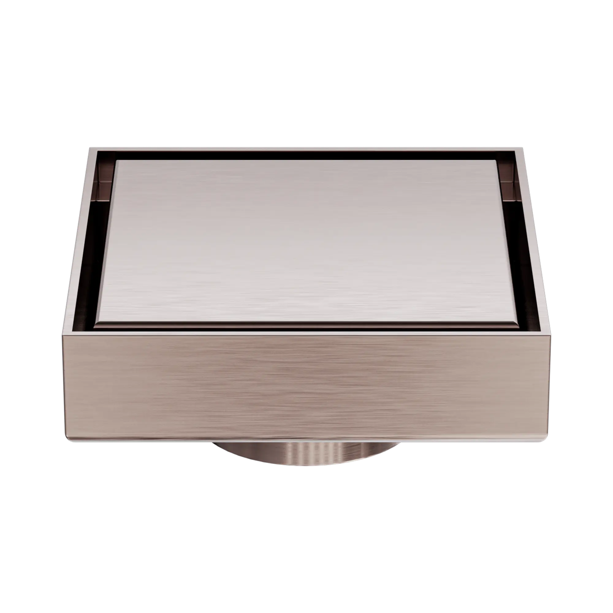 NRFW006 BZ 100mm Square Tile Insert Floor Waste 50mm Outlet Brushed Bronze image 4