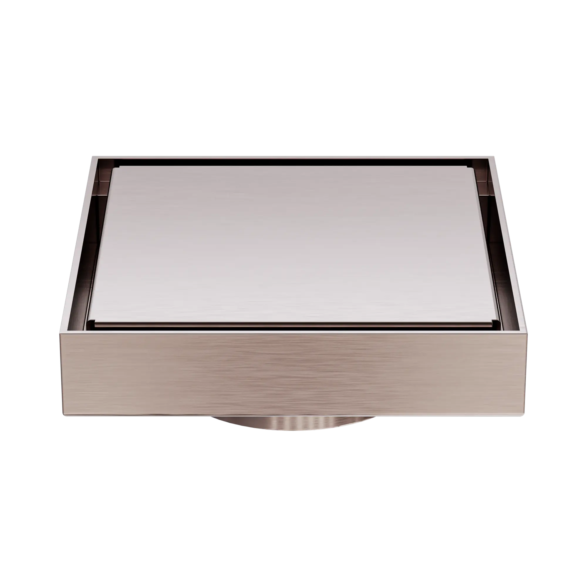 NRFW007 BZ 130mm Square Tile Insert Floor Waste 80mm Outlet Brushed Bronze image 4