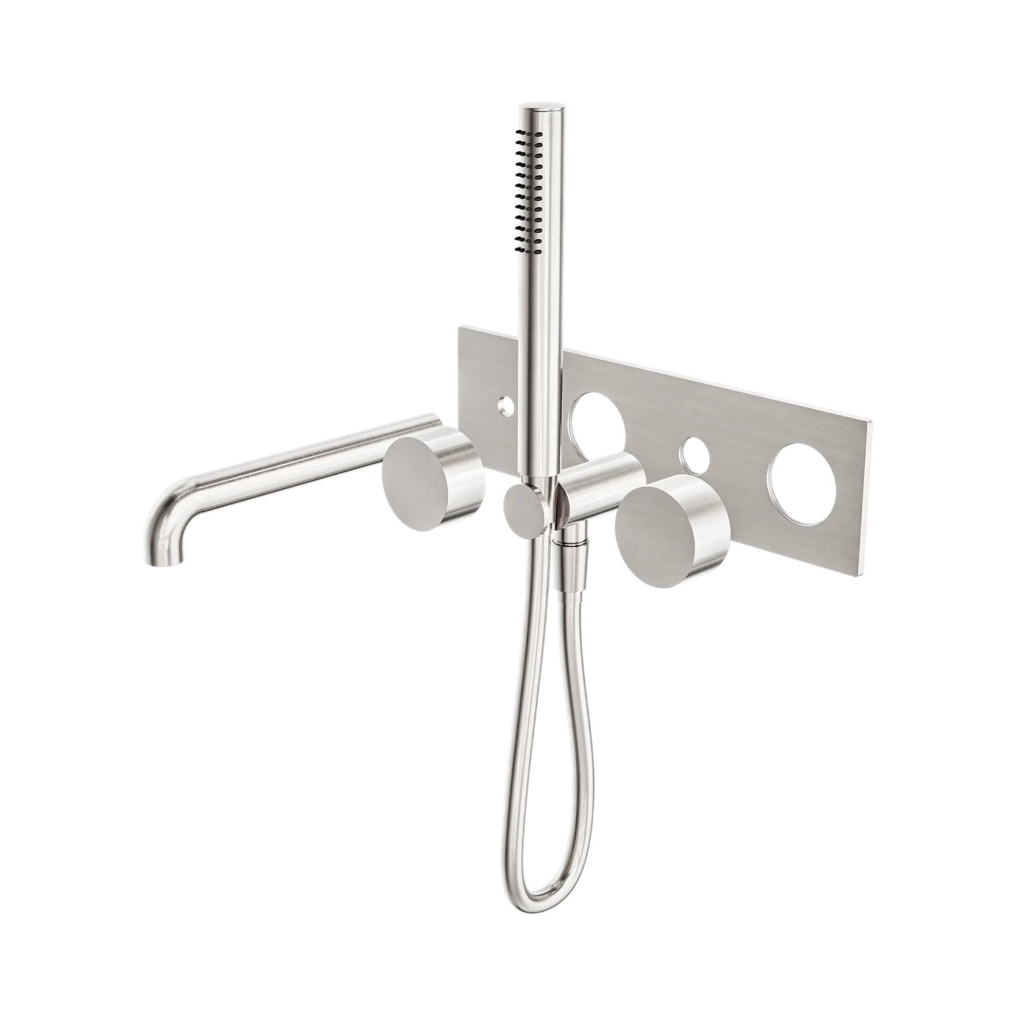 NR271903a250t BN Kara Progressive Shower System With Spout 250mm Trim Kits Only Brushed Nickel image 1