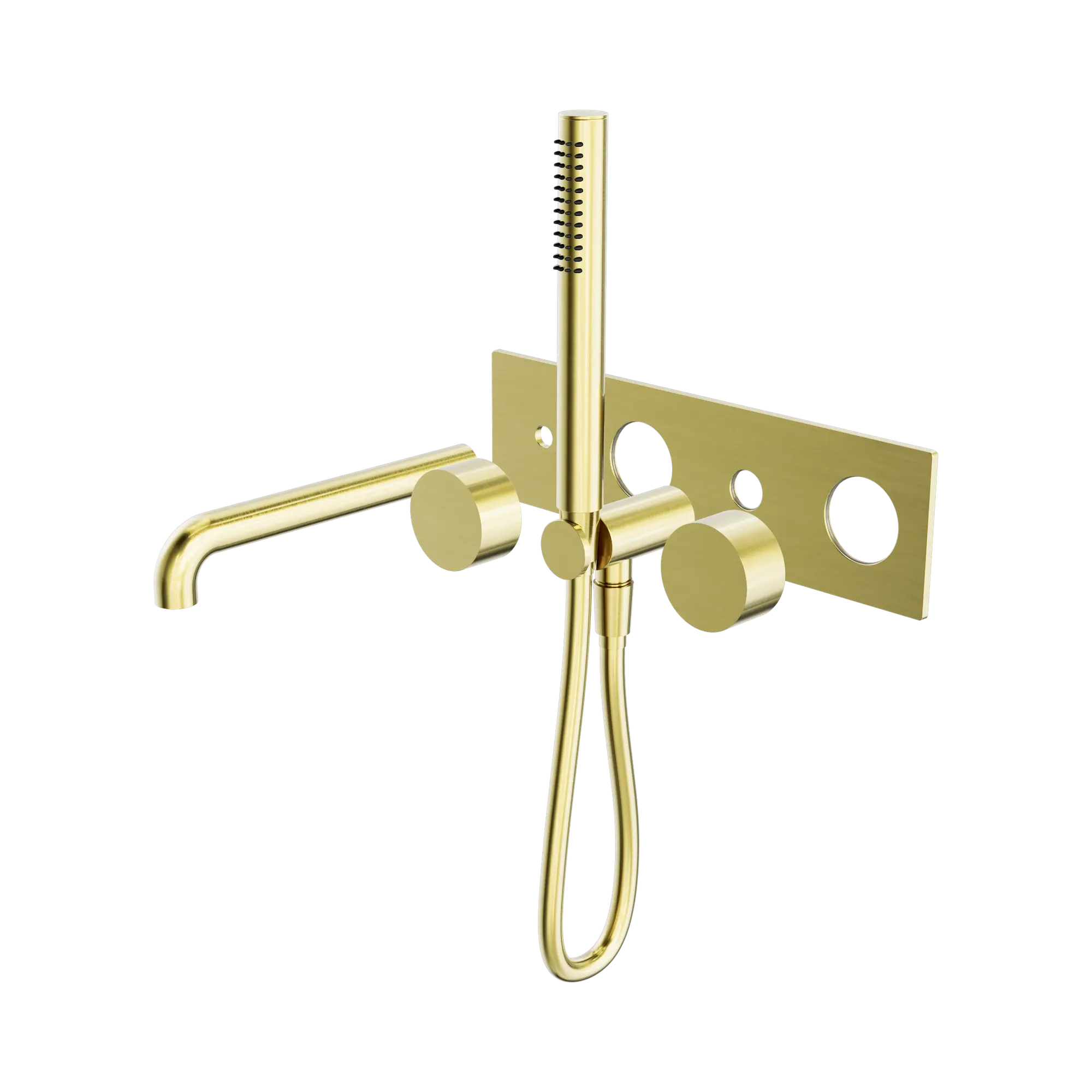 NR271903a250t BG Kara Progressive Shower System With Spout 250mm Trim Kits Only Brushed Gold image 1