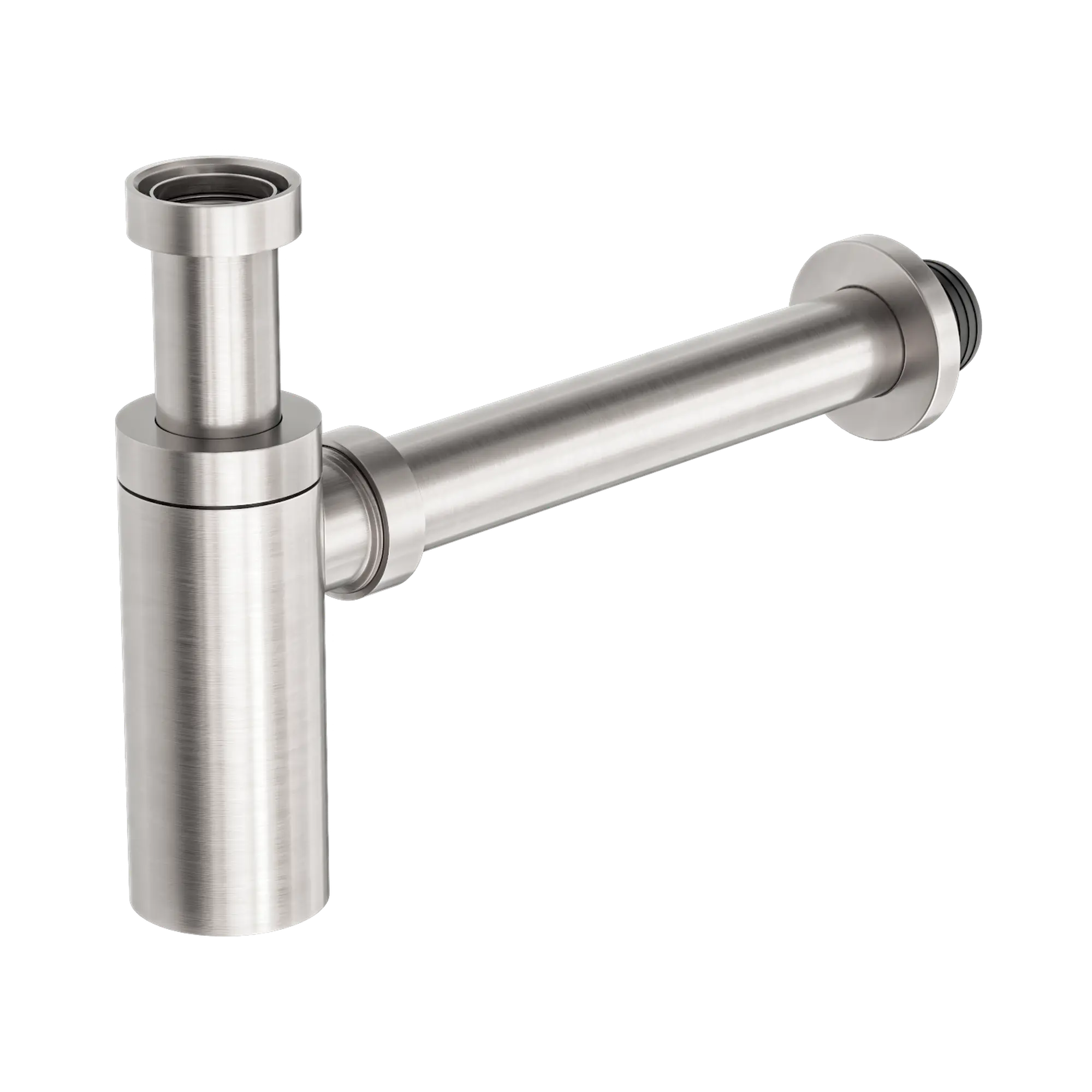 NRA186w BN 40mm Round Bottle Trap Brushed Nickel image 1