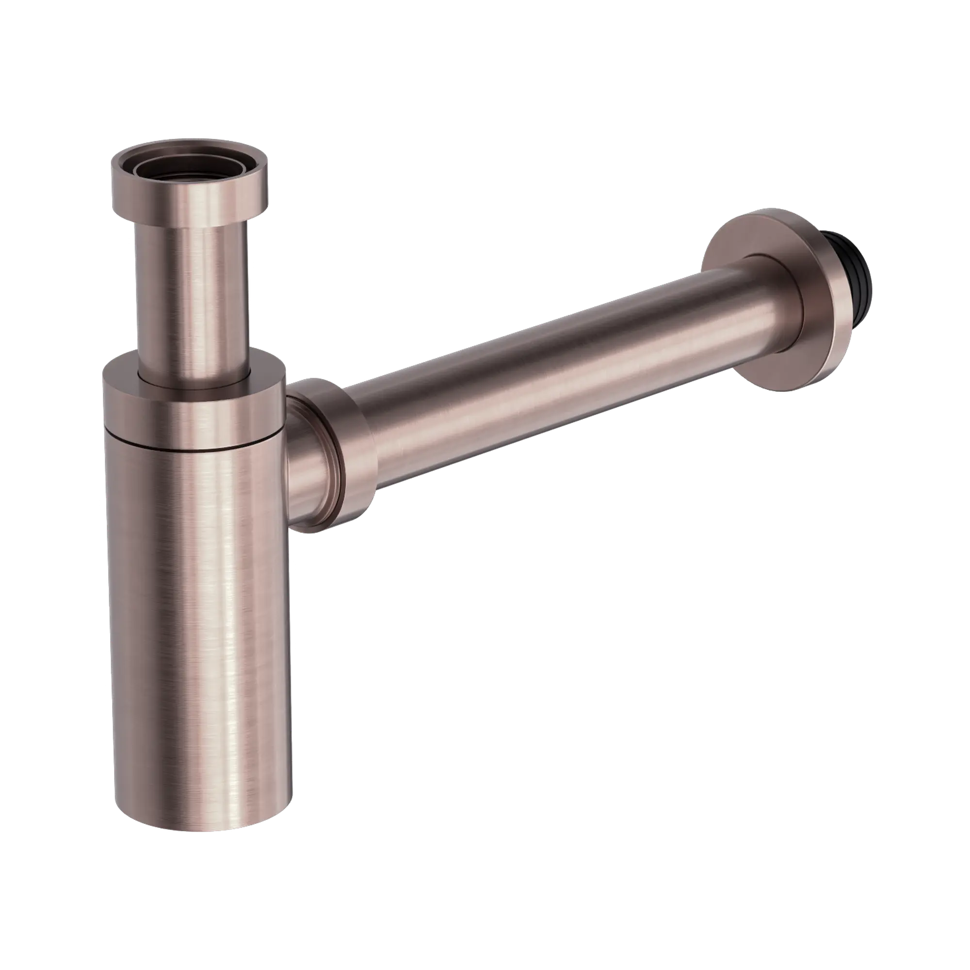 NRA186w BZ 40mm Round Bottle Trap Brushed Bronze image 1