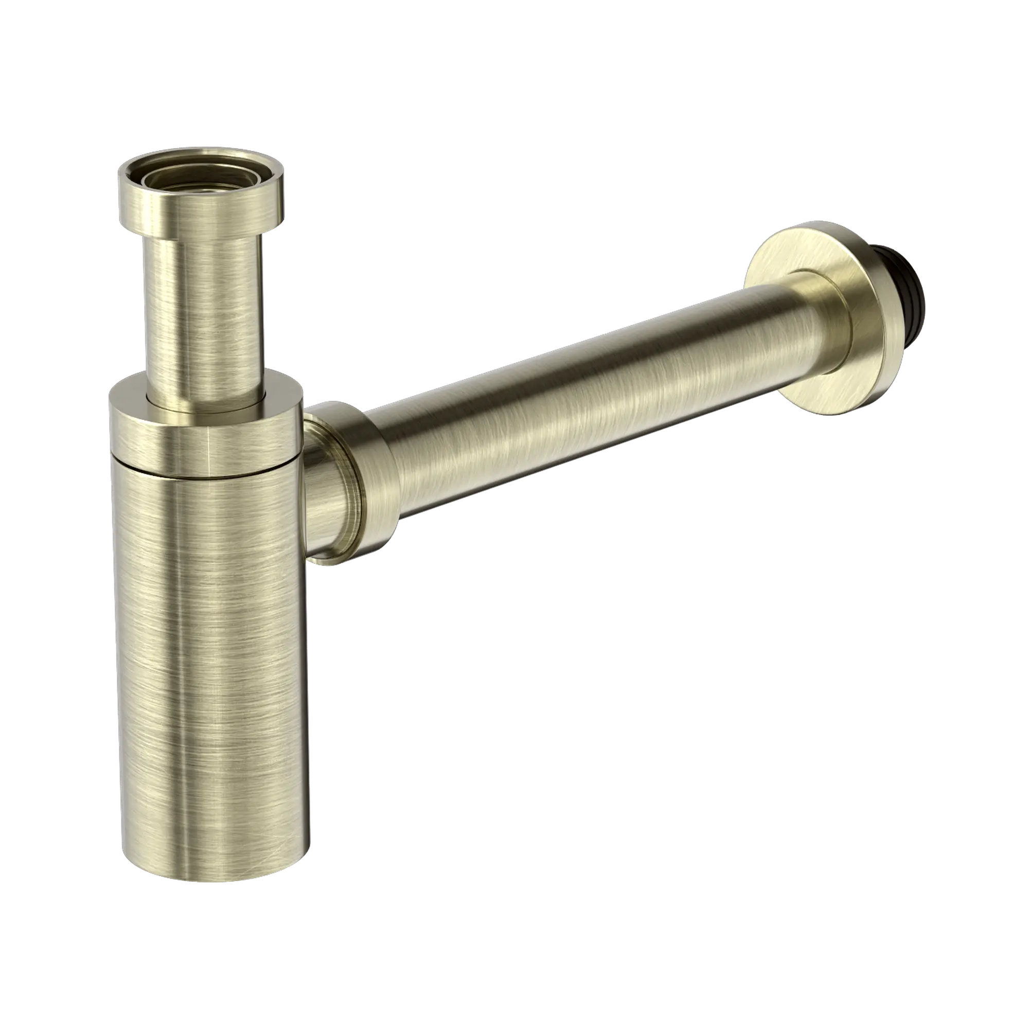 NRA186w AB 40mm Round Bottle Trap Aged Brass image 1