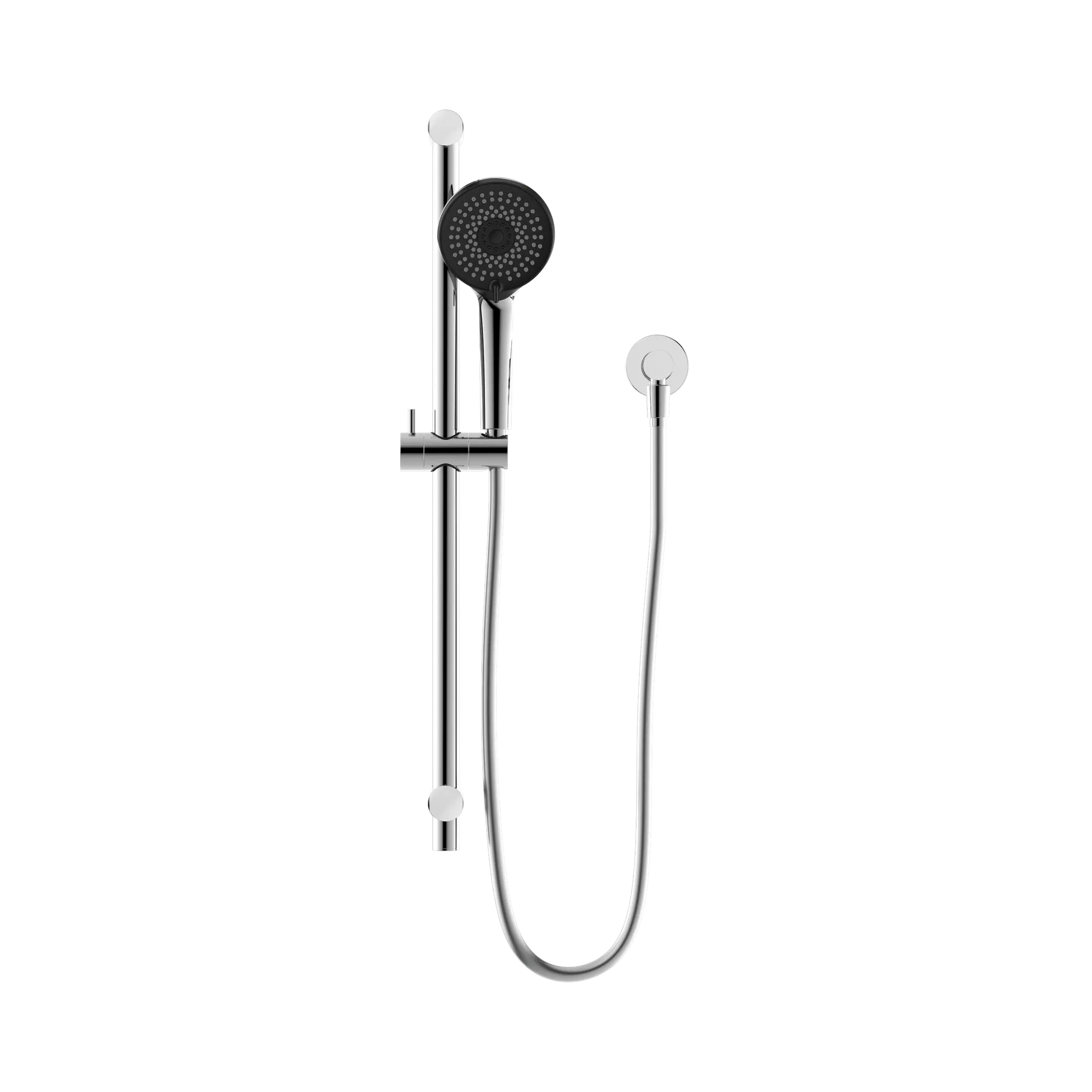 NR319 CH Round Metal Project Shower Rail 4 Star Rating Chrome image 2