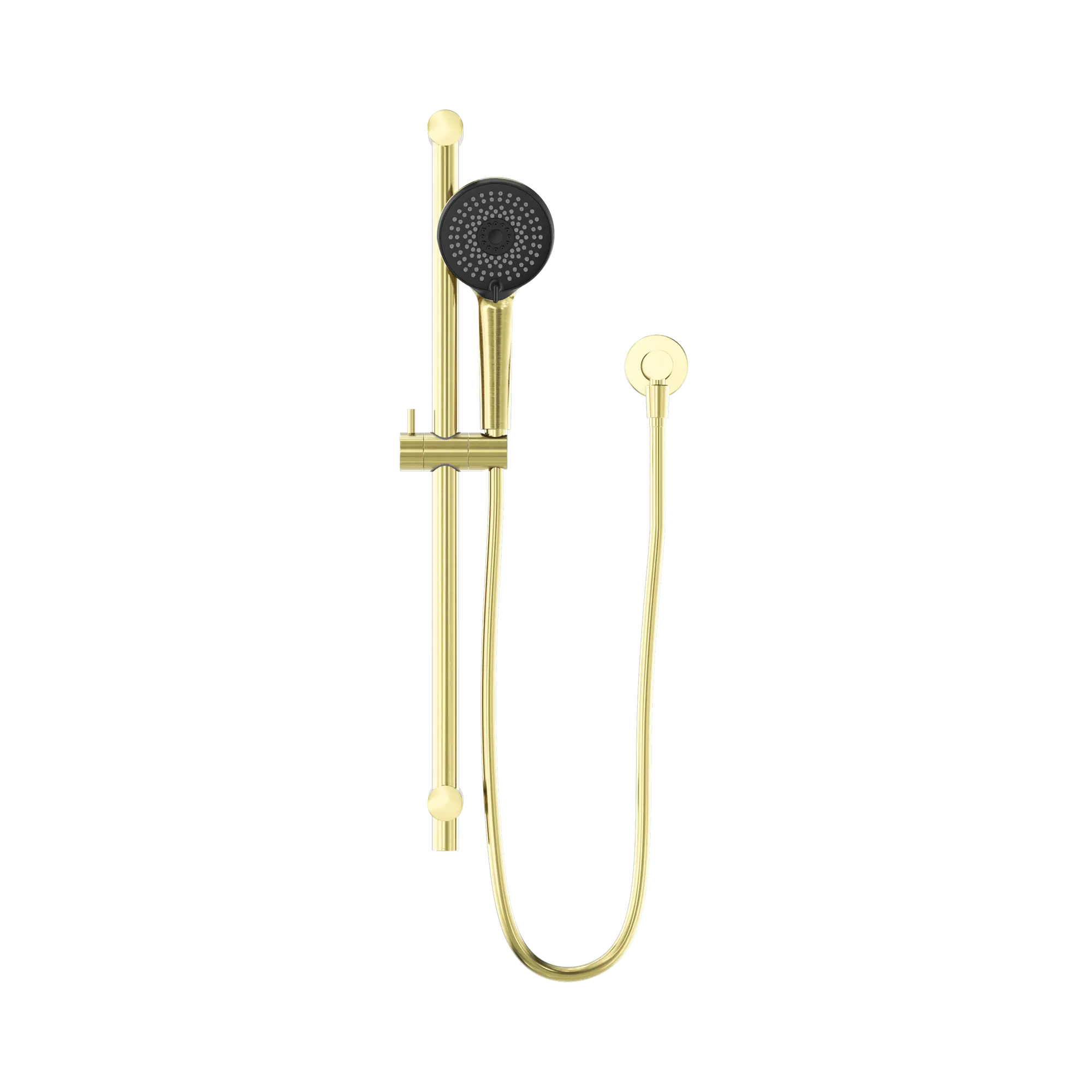 NR319 BG Round Metal Project Shower Rail 4 Star Rating Brushed Gold image 2