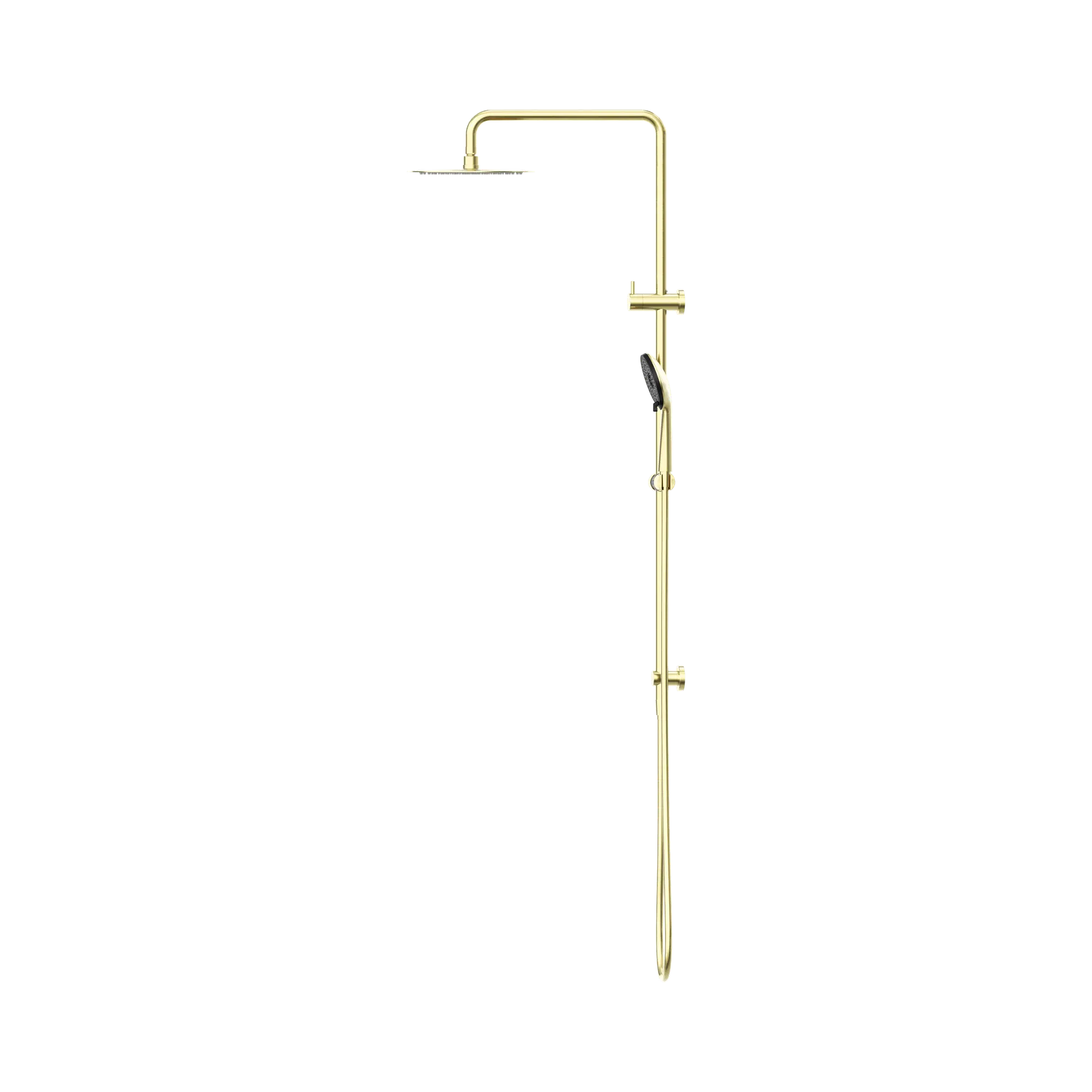 NR232105f BG Round Project Twin Shower 4 Star Rating Brushed Gold image 3