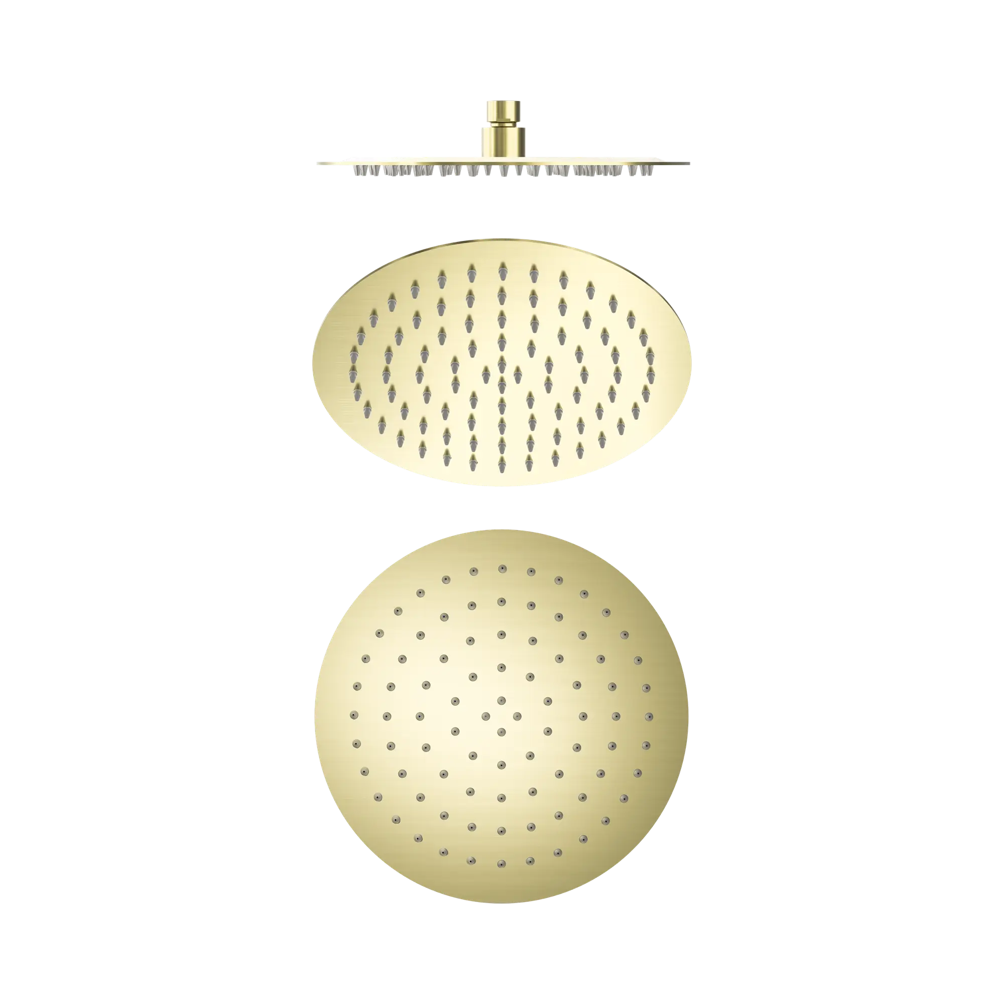 NR507036 BG 250mm Round Stainless Steel Shower Head 4 Star Rating Brushed Gold image 1