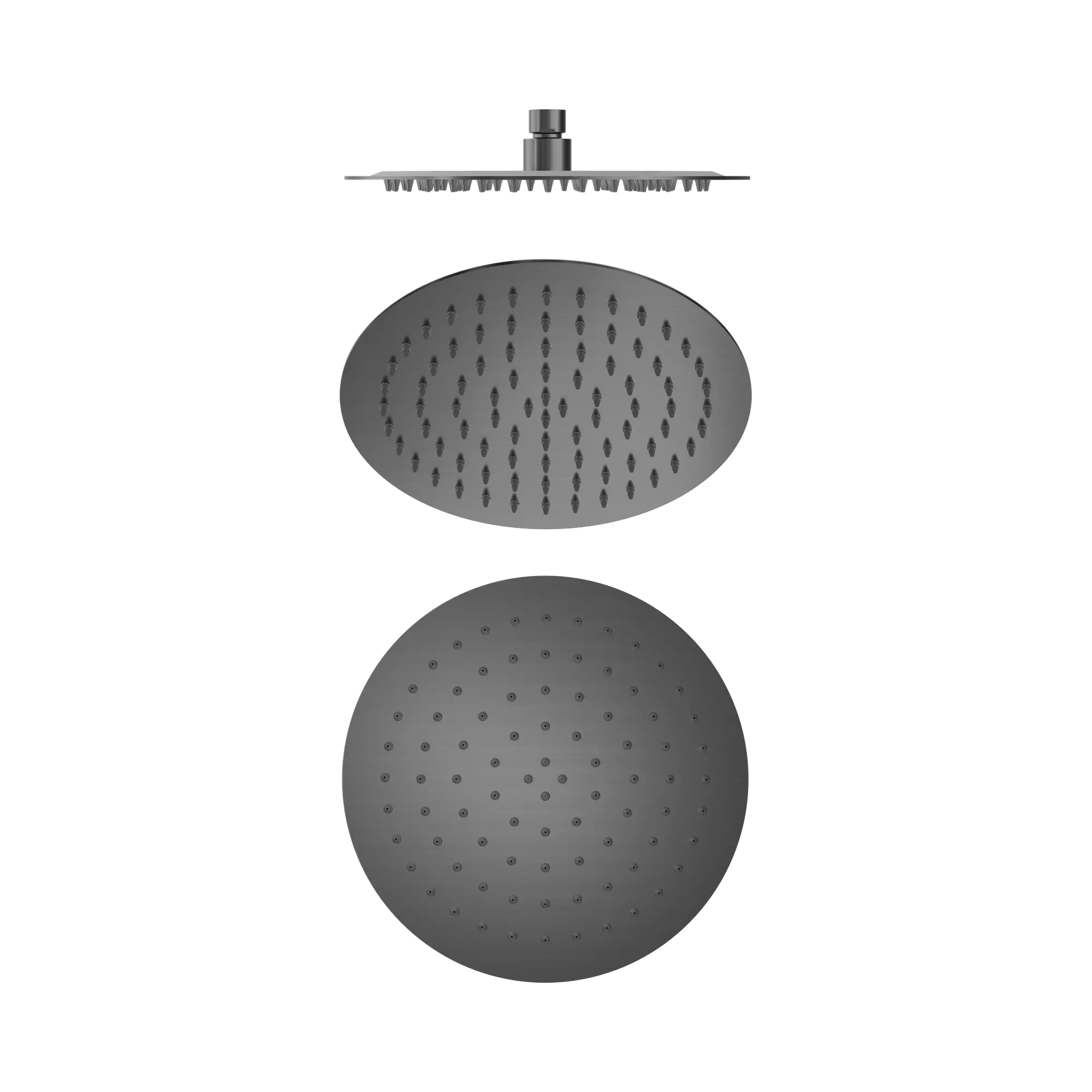 NR507036 GM 250mm Round Stainless Steel Shower Head 4 Star Rating Gun Metal image 1