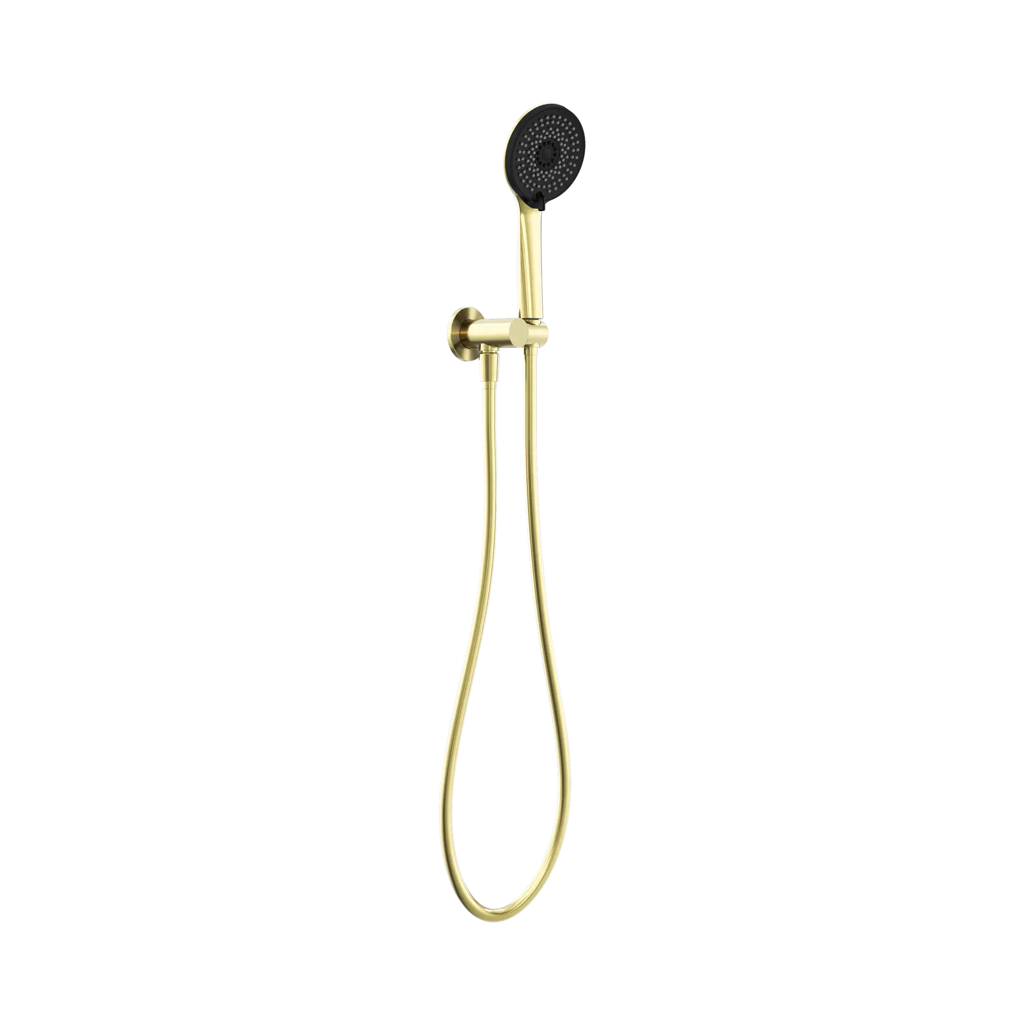 NR320 BG Project Round Shower On Bracket 4 Star Rating Brushed Gold image 1